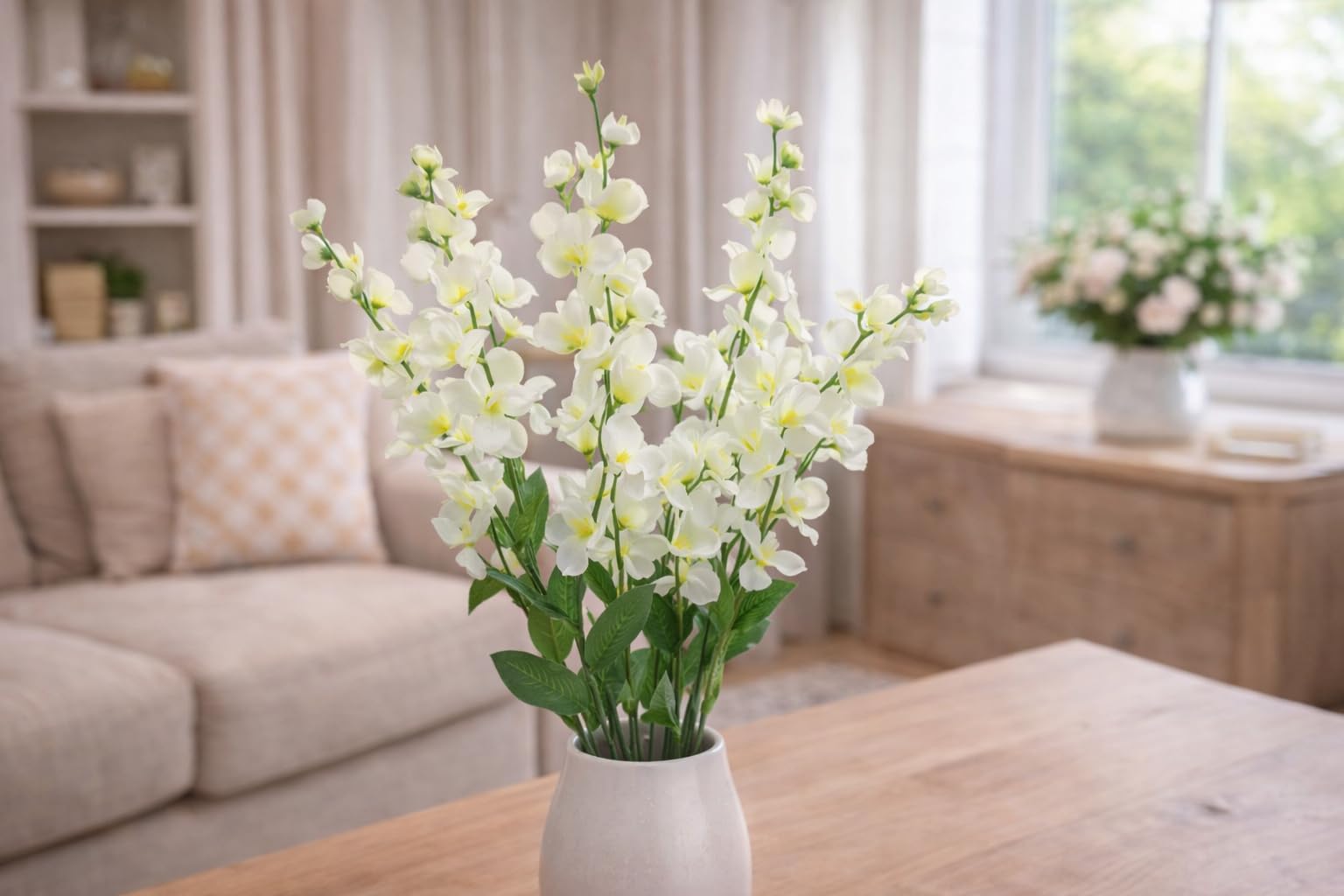 Blue Orchid Flower Sticks - Elegant Home Decor FREE SHIPPING -2