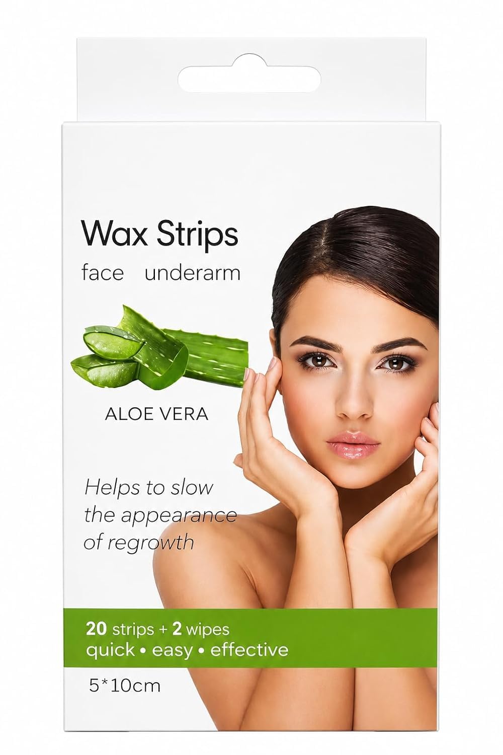 Aloe Vera Cold Wax Strips for Face & Underarm Hair Removal with Cleansing Wipes for Women, Ready to Use Hair Removal Wax Strips for Smooth Skin (Pack of 1)-image-48