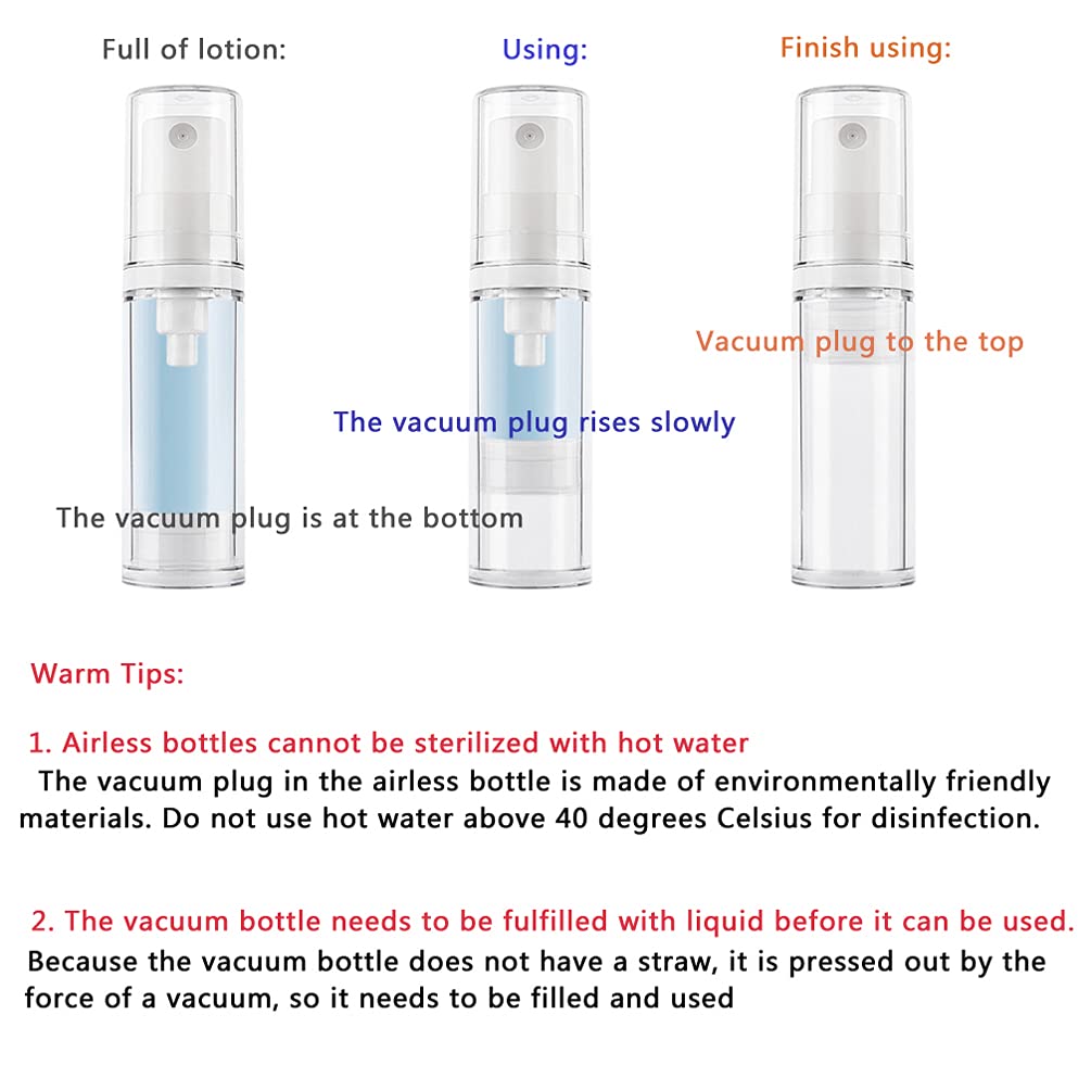 50 Stück Leerer Klein 10 ml Transparent Airless Zerstäuber Sprühflasche Parfümflakon mit Weiß Spender, Kunststoff Feinen Nebel Pumpzerstäuber Flaschen für Parfüm Kosmetik Reise