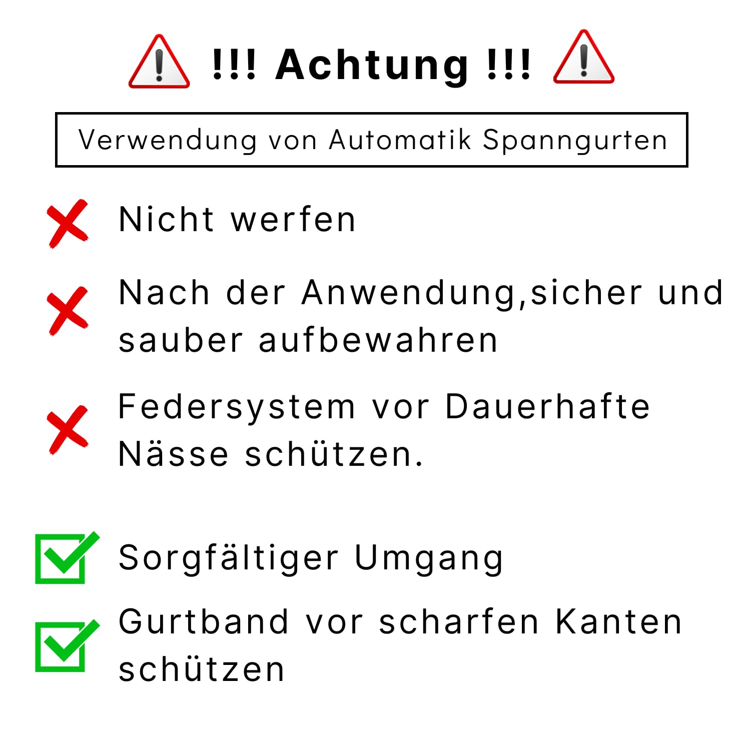 Automatik Spanngurt 3 m 25 mm – LC 300/600 daN – Zurrgurt mit Ratsche – 4er Set