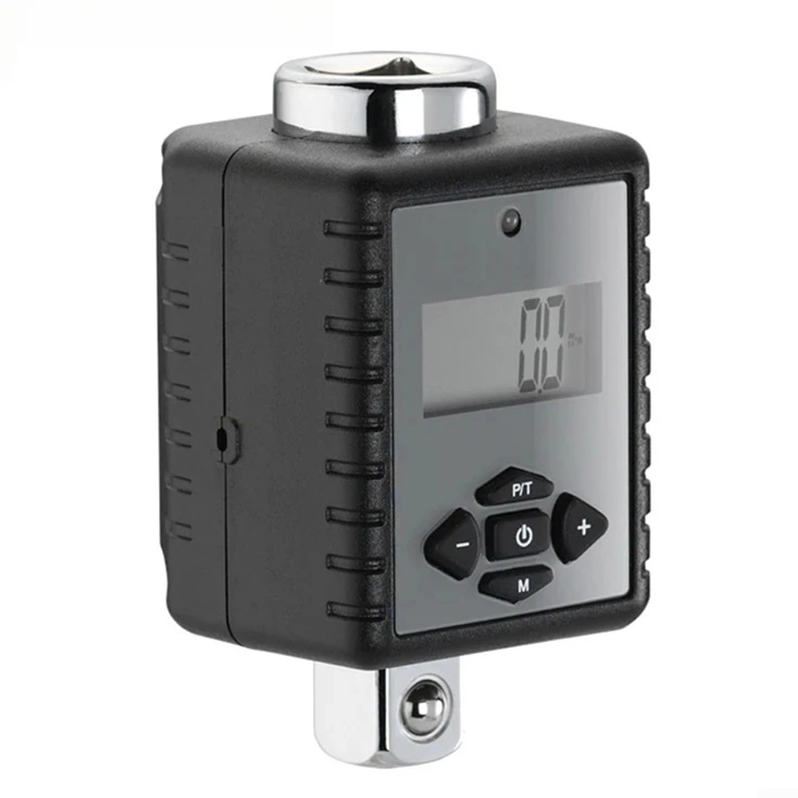 Digitaler Drehmomentschlüssel Adapter 1/2 Zoll Antrieb 2-200 Nm Reichweite mit LED und Buzzer Alarm ±2% Genauigkeit für Fahrrad Motorrad Mechanisch vorkalibriert
