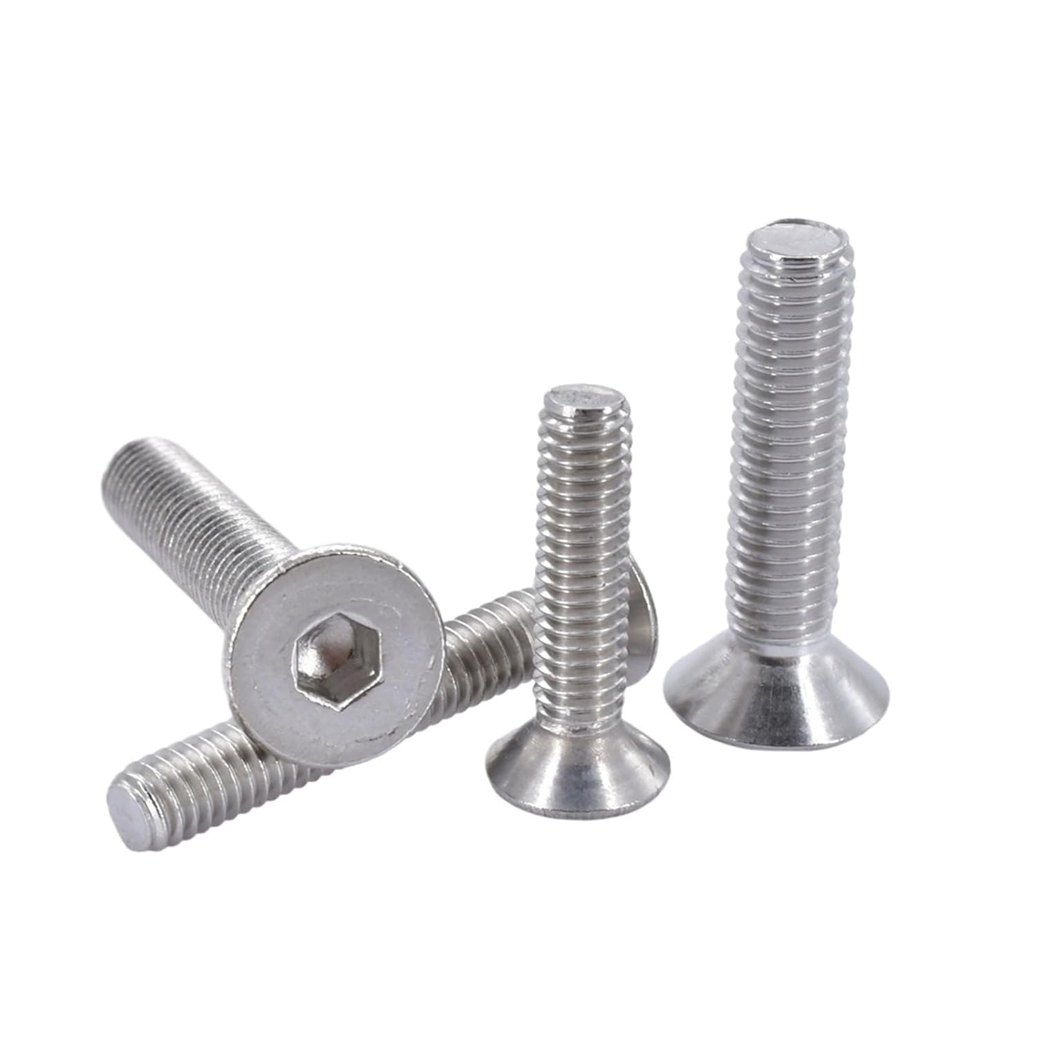 M5 M6 M8 304 Stainless Steel Allen Screws ISO7380 Round Head Bolt Countersunk Bolts Hex Socket 2-20pcs(Round Head,M5x8 (20pcs))