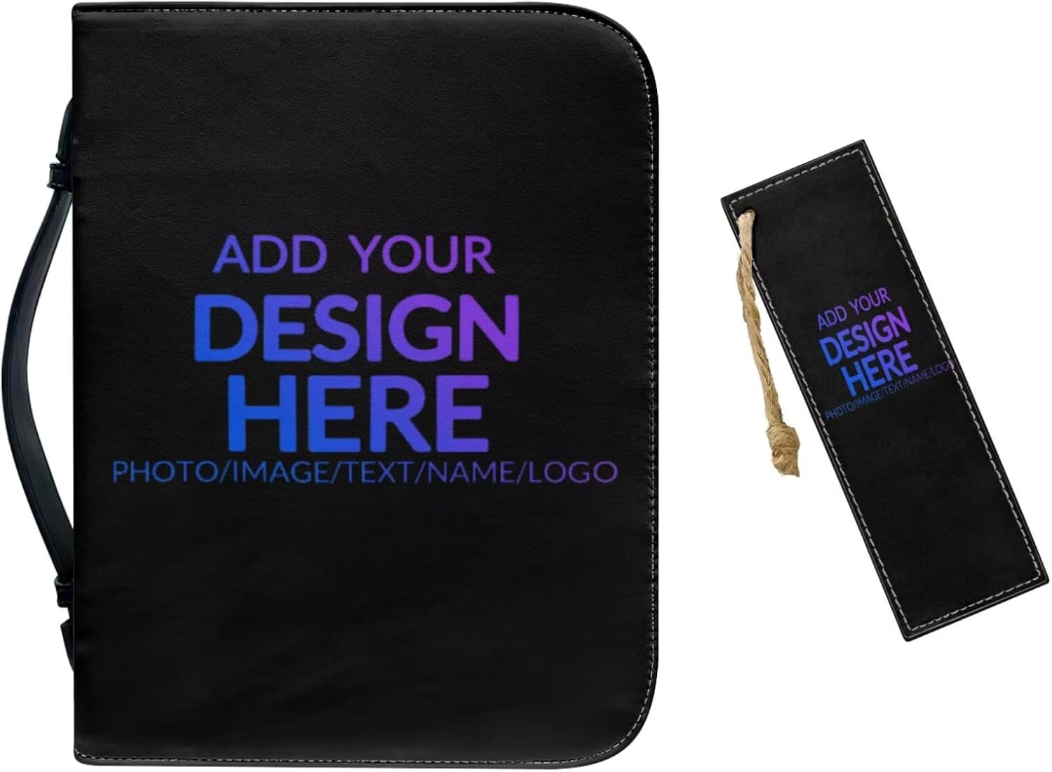 XL Bible Cover Case for Women Men Custom PU Leather Bible Case with Bookmark Church Bag Book Carrying Case Bible Cover for Women Men Bible Case for Men Women