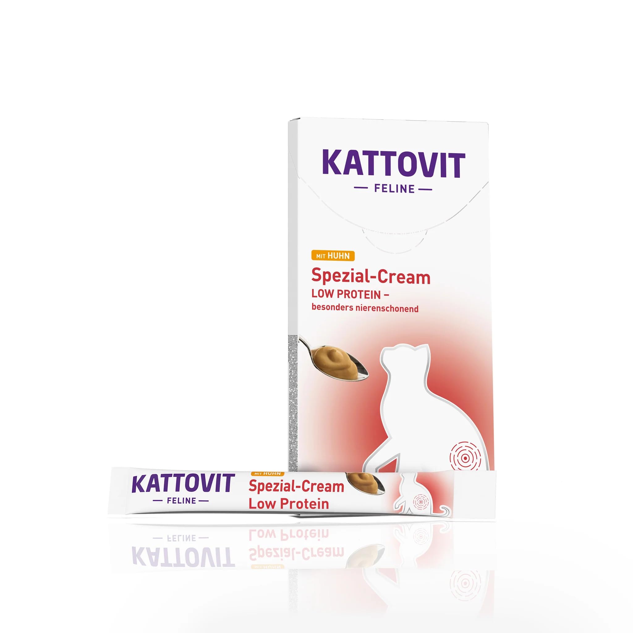 Kattovit Crema Especial para riñón/renal con Pollo, 6 x 15 g