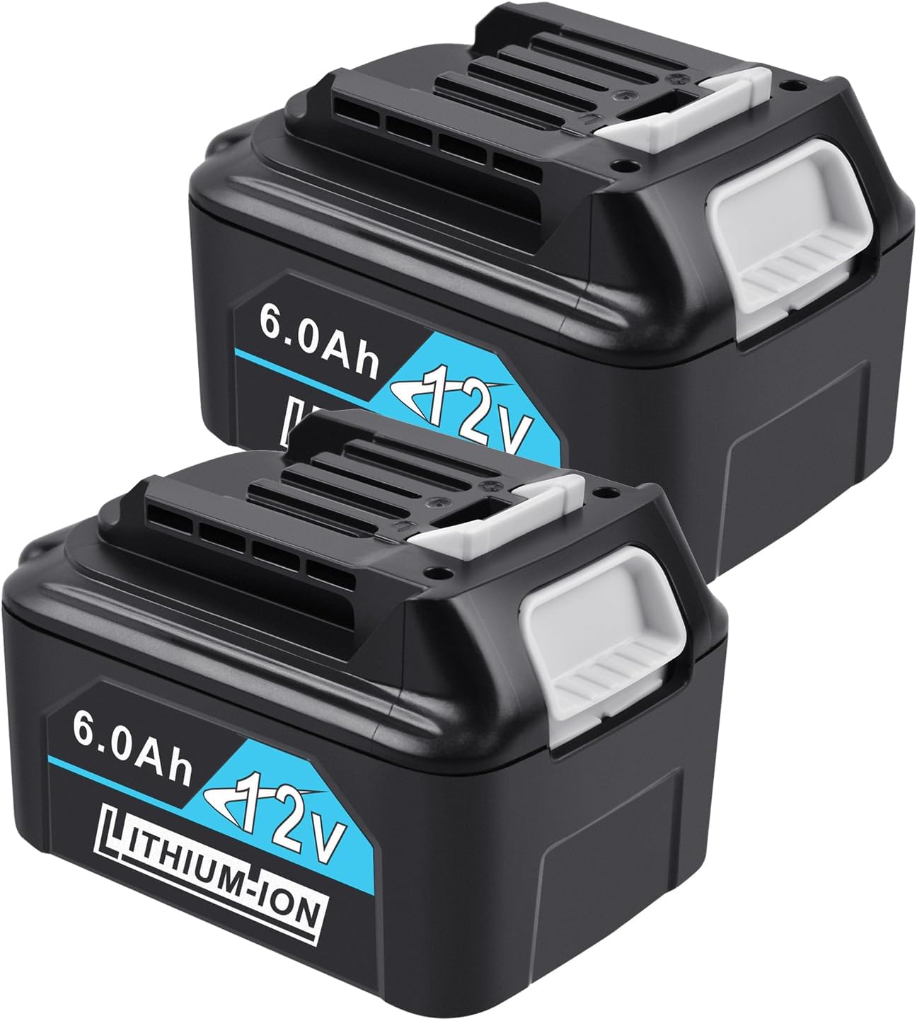 2-Pack 10.8V/12V 6.0Ah Replacement Battery for Makita 12V Max CXT Lithium-Ion Battery BL1016 BL1020B BL1021B BL1040 BL1041B