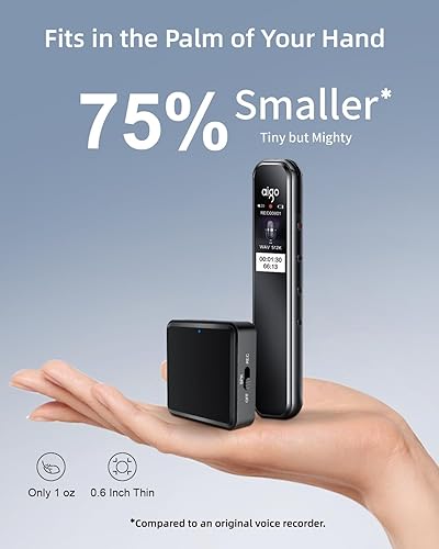 Miniatura 3 de Dispositivo de grabación activado por voz de 128 GB con altavoz, cancelación de ruido DSP y sonido cristalino, grabadora de voz magnética SOUNDVALUE