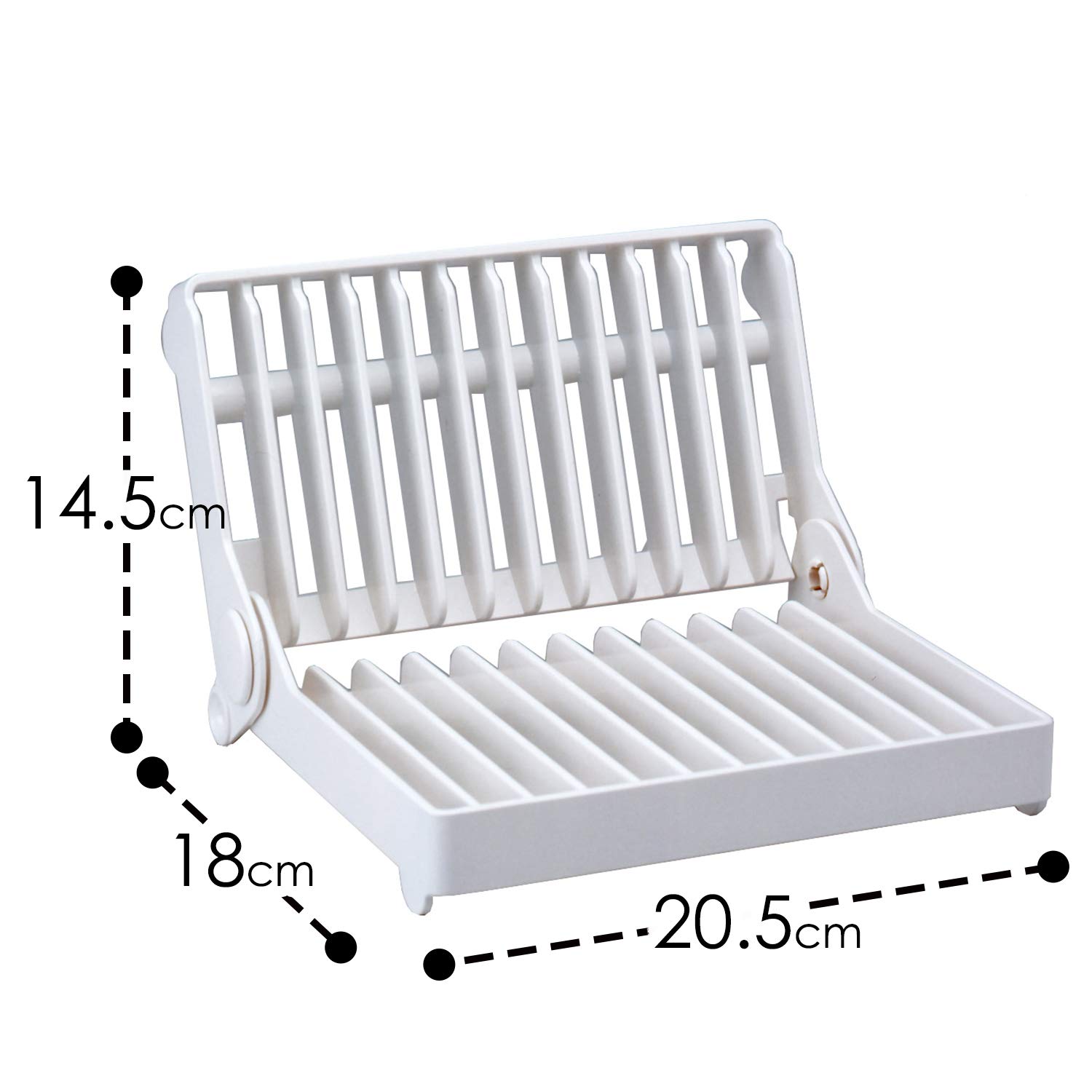 Lec compacto plegable estante para platos y escurridor