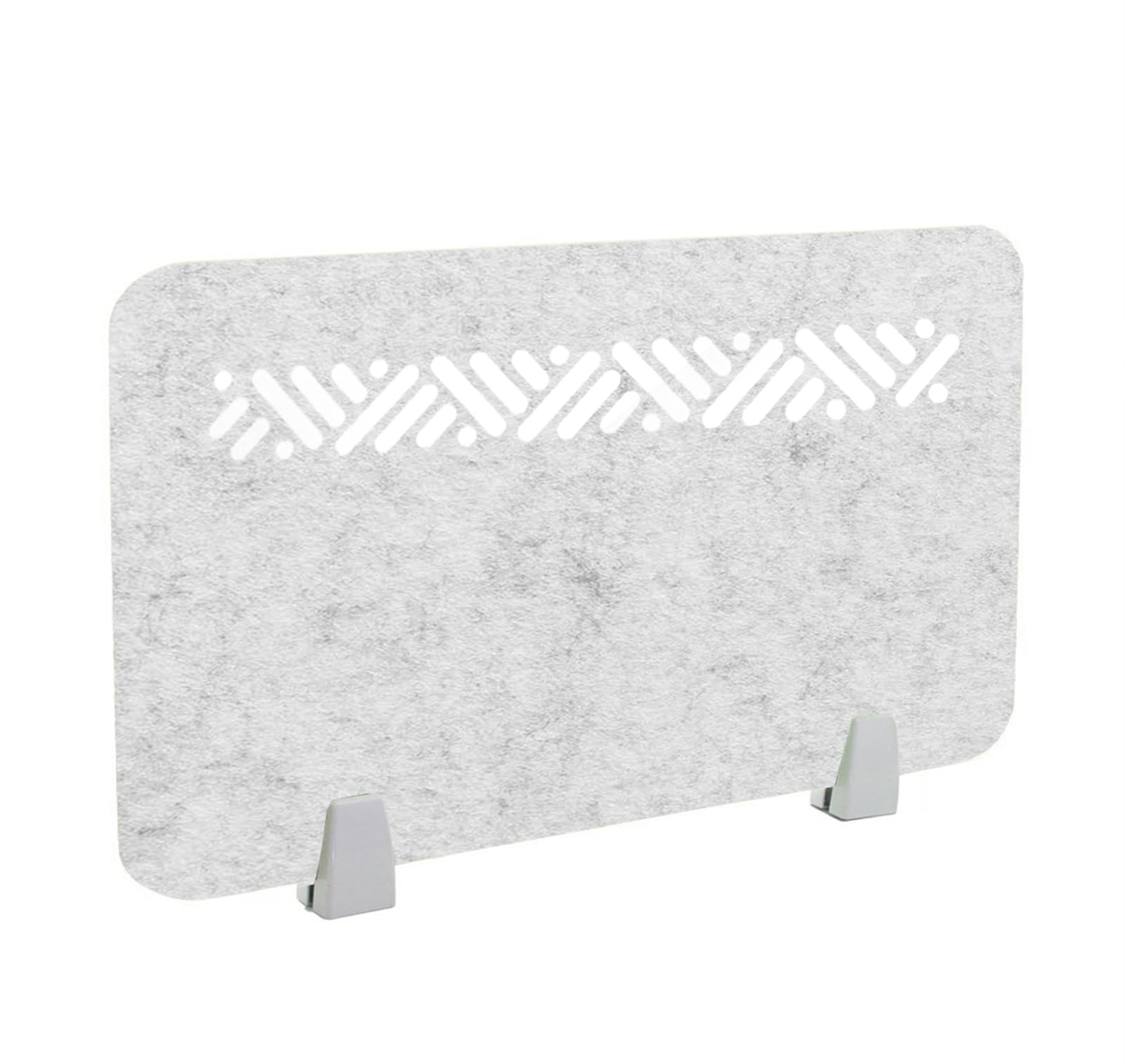 HJYCLFAZU Soundproof Table Divider, Felt Privacy Panel, Acoustic Partition for Office, School, Library - Silver Grey, 120x30cm, Noise Reduction, Workspace Solution