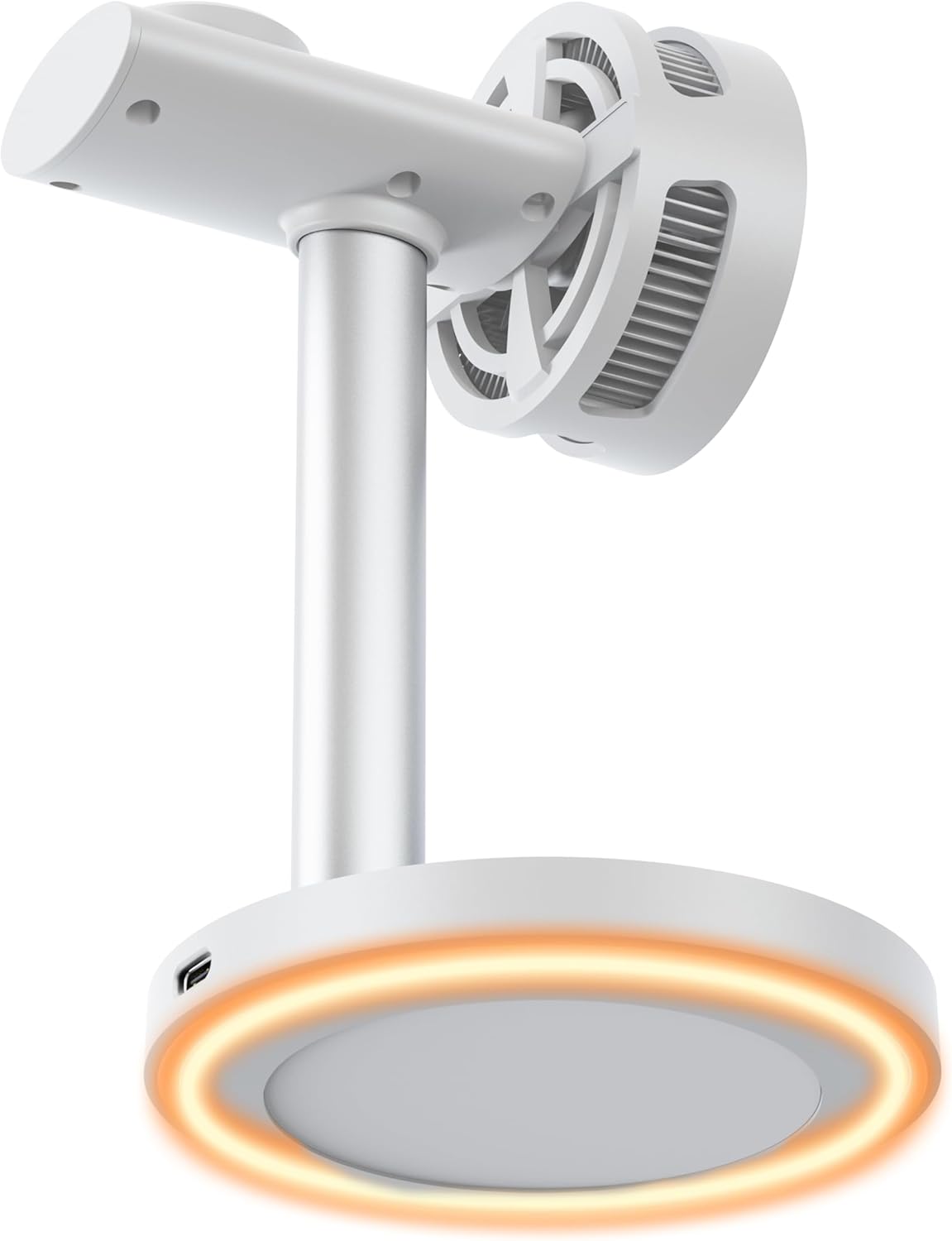 QI 2.2 25W Wireless Charger with Cooling Fan Smart Magnet Charger Stand for Apple Products, 3 in 1 Magnetic Charging Station for iPhone 17/1615/14/13/12 Series, Airpods Apple Watch (White)