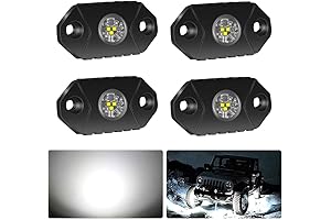4WDKING White LED Rock Lights - Your Path to Off-Roading Illumination