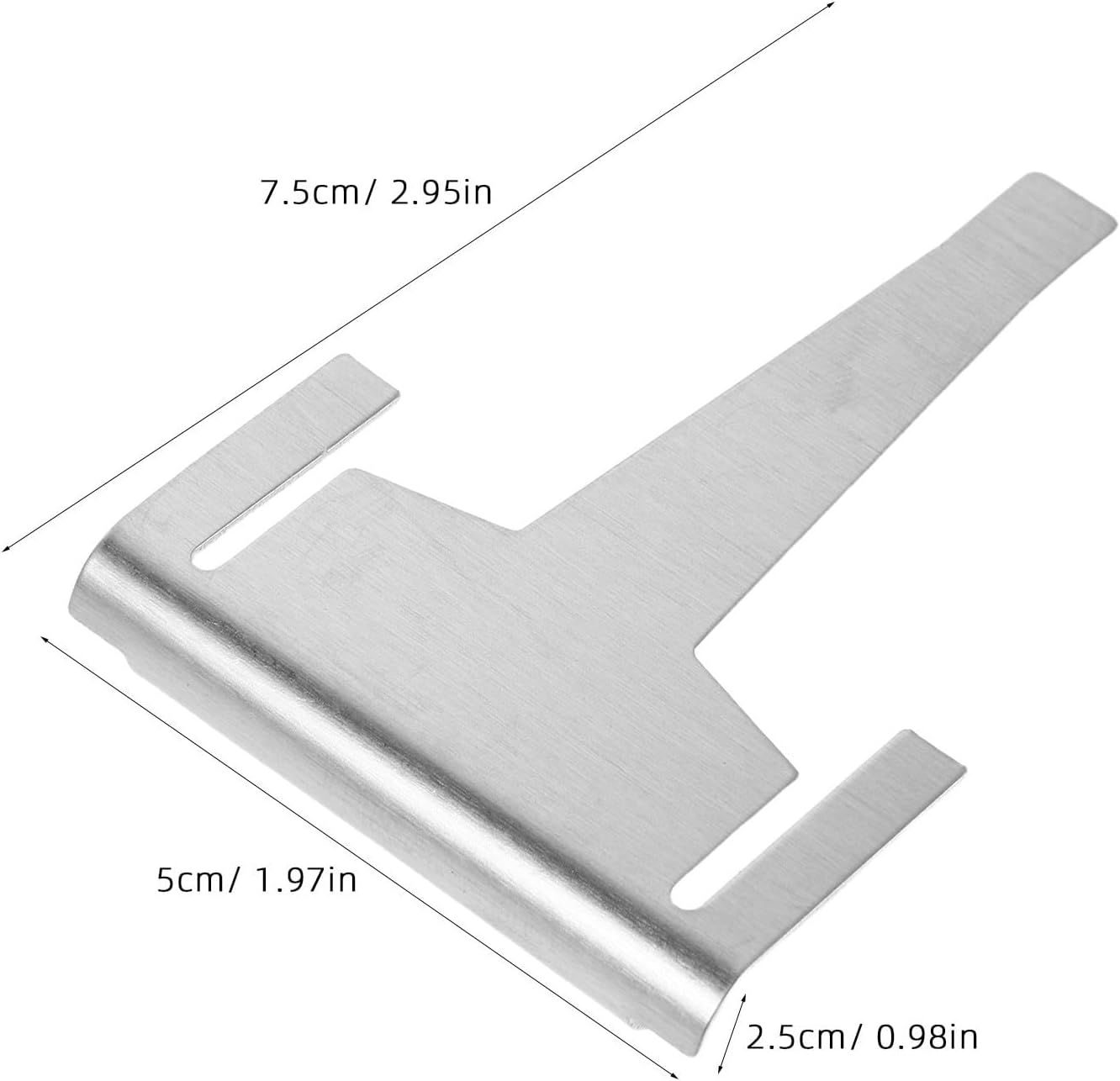NUOBESTY 5pcs Aluminum Refrigerator Evaporator Drain Heat Transfer Clips, Universal Replacement Part for Refrigerator Evaporator Drain Line, Prevents Ice Build-up and Extends Appliance
