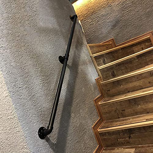Main courante rustique en métal robuste pour rampe d'escalier - 4