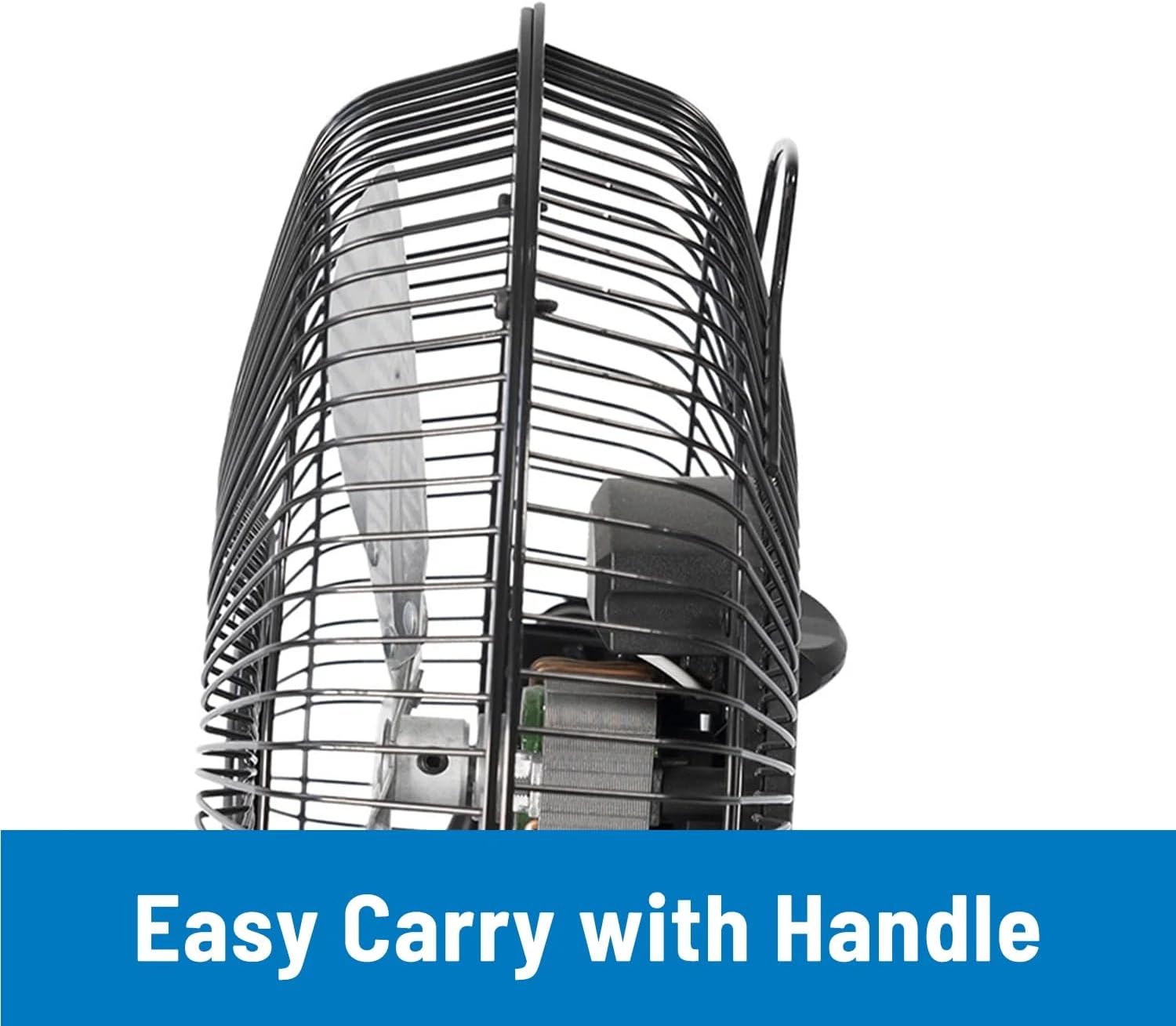 9 Inch High Velocity Metal Fan, 3-Speed, with 360-Degree Tilt and Wall Mount