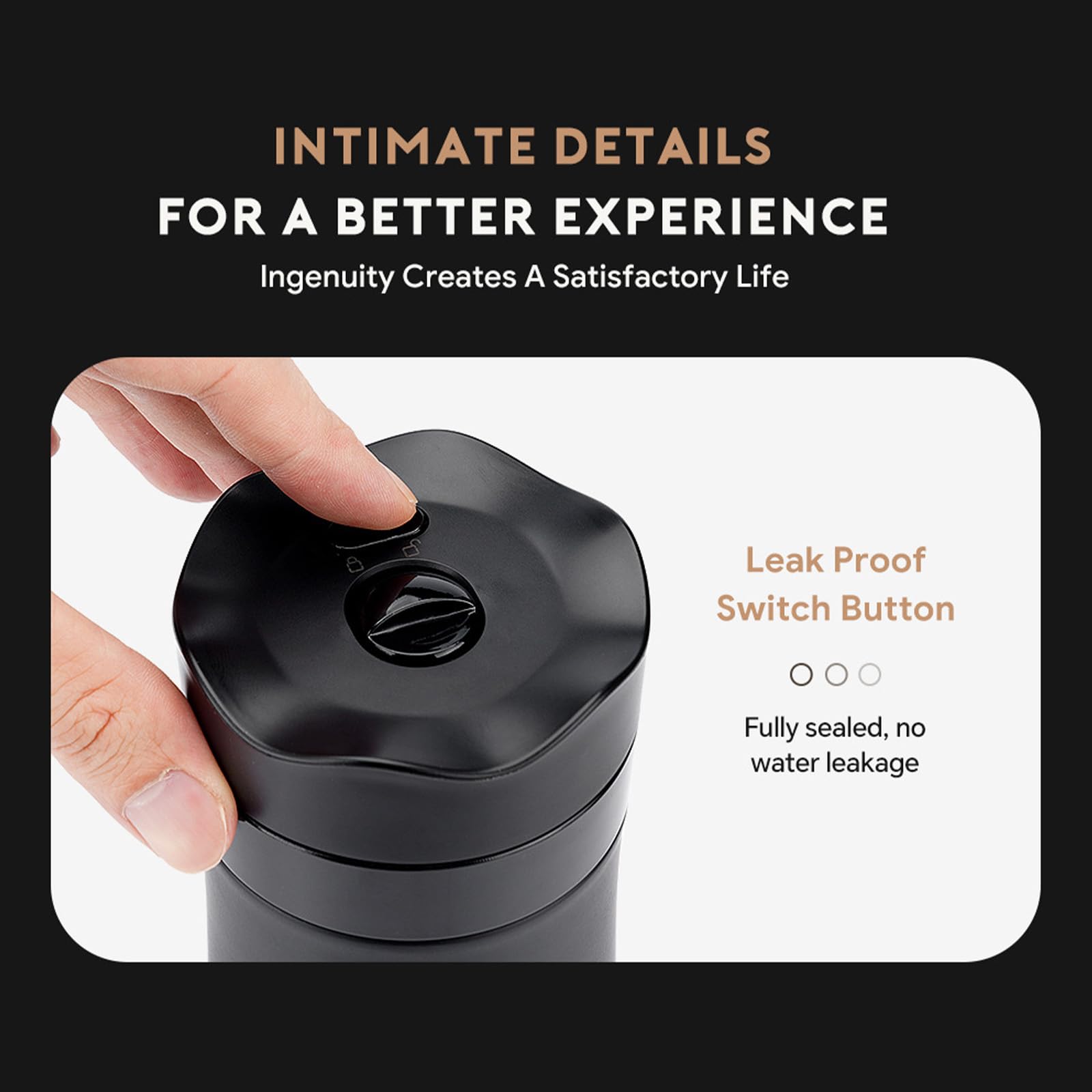 Pressa da caffè Portatile Tazza da caffè Pressa da caffè Portatile Funzionale con Isolamento sotto Vuoto per Studenti Lavoratori Comodo Produttore Birra