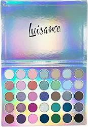 Paleta De Sombras 35 Cores Vibrantes Alta Pigmentação Tonalidades Vibrantes Incluindo Metalizadas, 3D, Mattes e Glitter