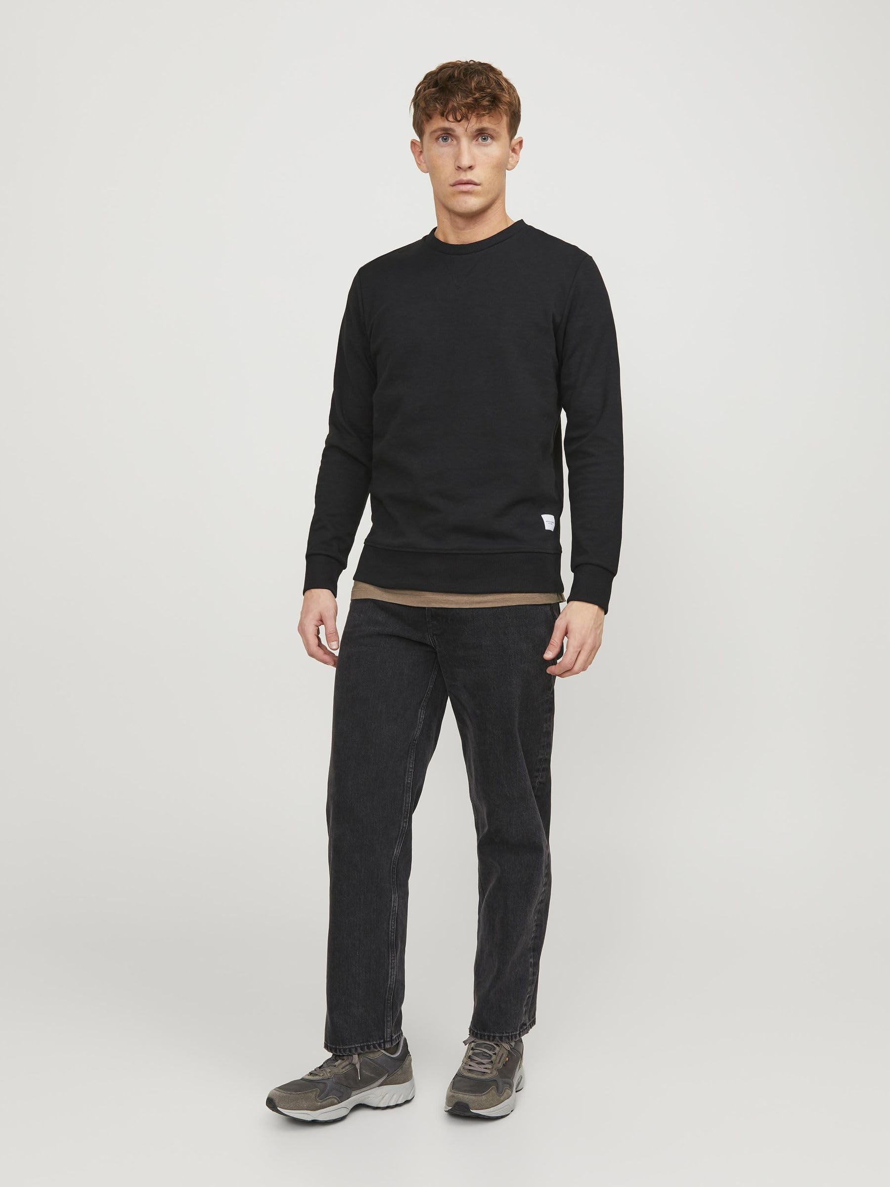 JACK & JONES Crew Neck Sweatshirt Plain Crew Neck Sweatshirt