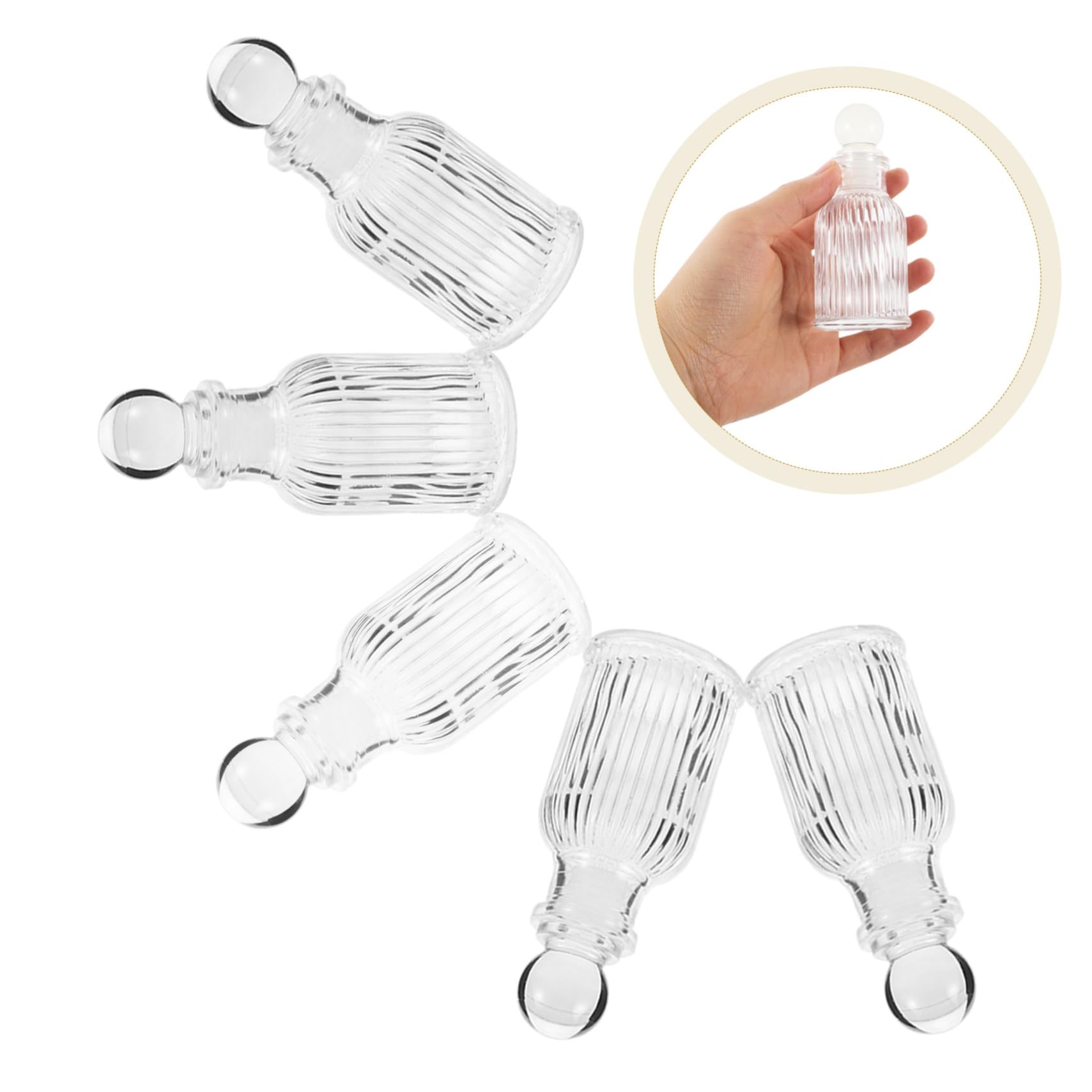 Ciieeo 12 Botellas De Agua De Vidrio Transparente Con DiseñO De Cruz Recargables Para Bautizos Bodas Y Celebraciones Religiosas Regalo CatóLico PortáTil 3.93X1.69X1.69In