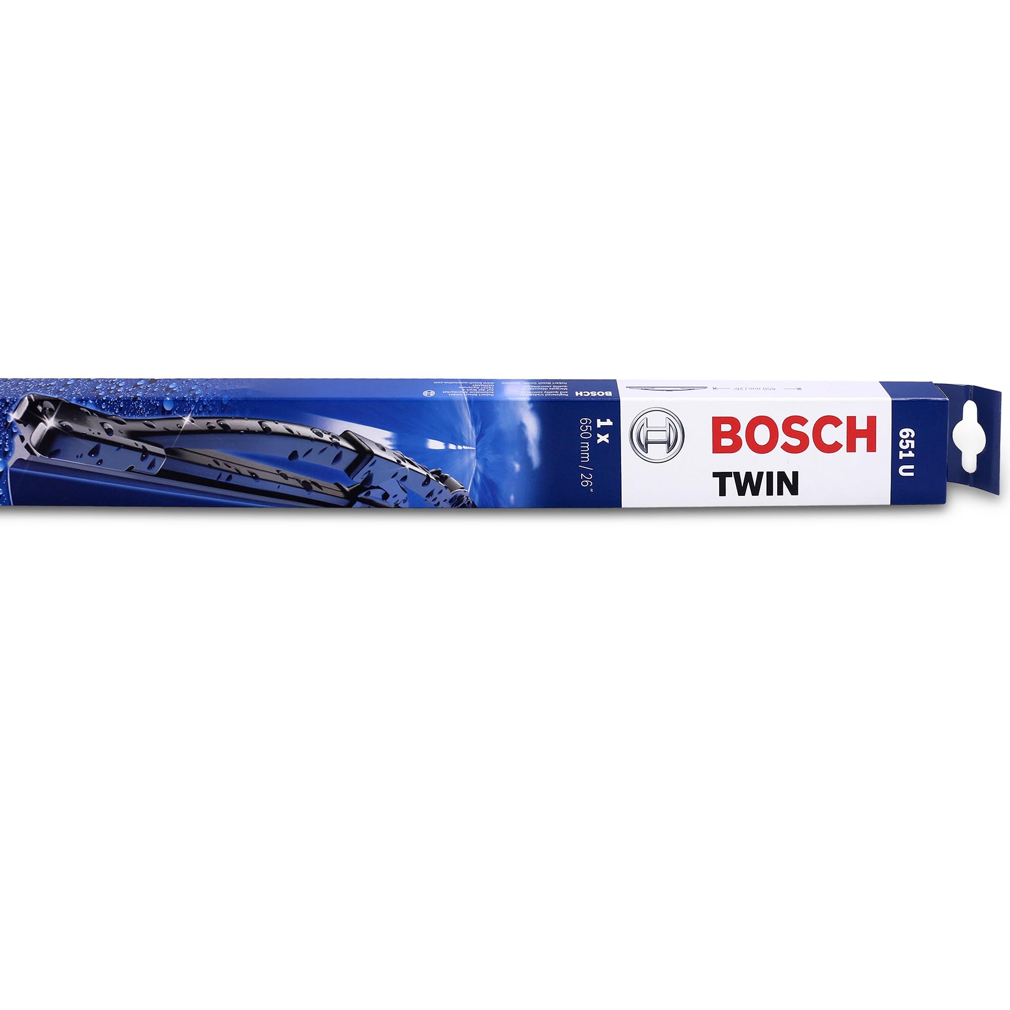 Bosch Pióro wycieraczki Twin 651U, długość: 650 mm – pojedyncze przednie pióro wycieraczki