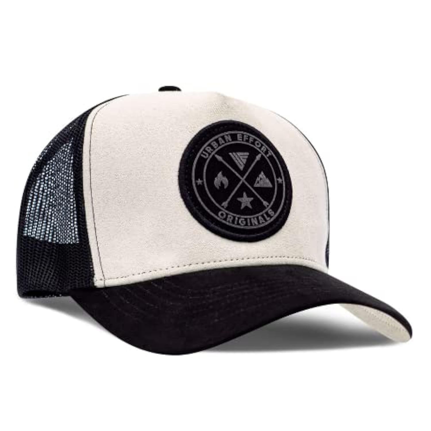 Urban Effort Mesh Back Cap - for Men and Women Baseball Hat 5-Panel Trucker Hat - Great Snapback Closure for Hunting & Hiking