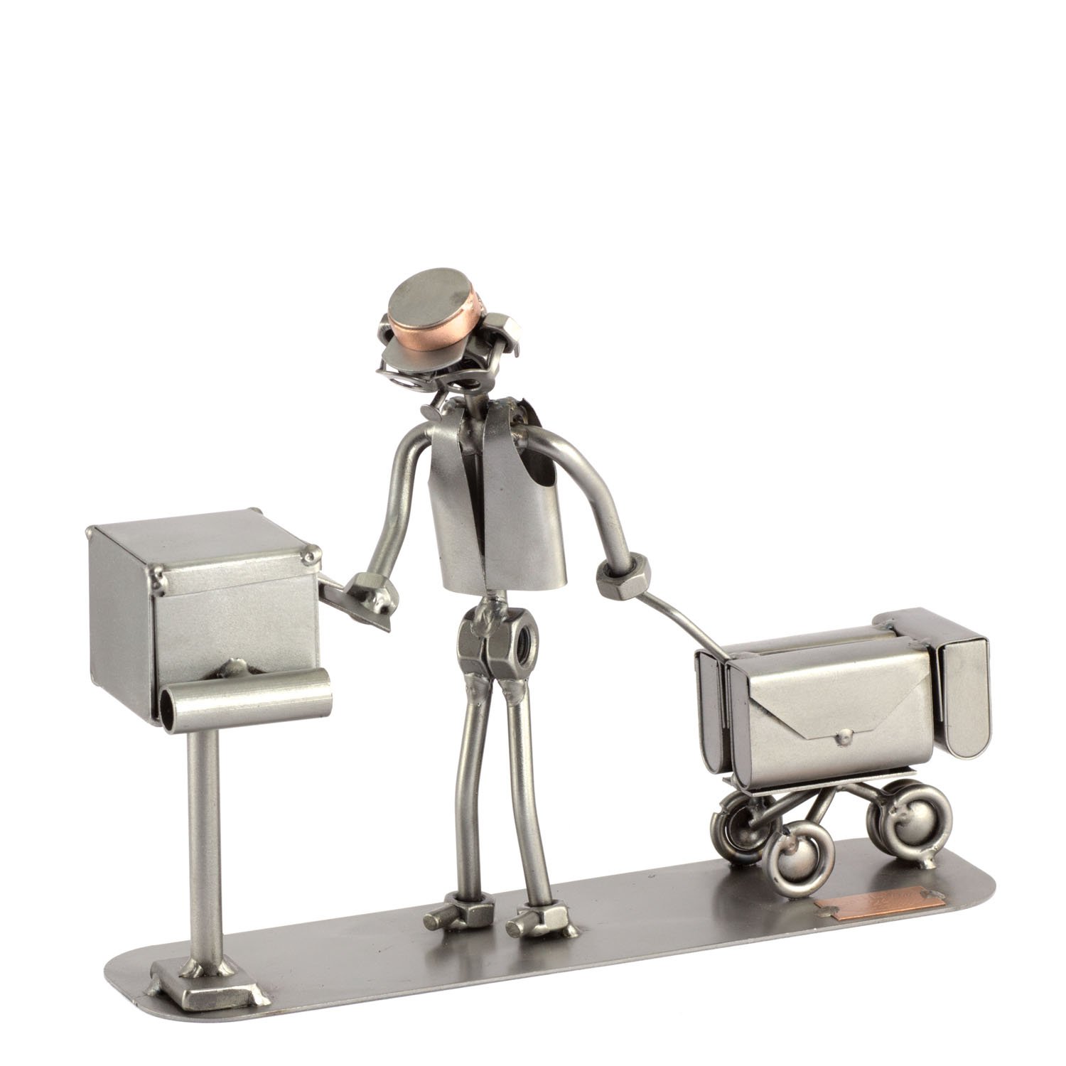 Steelman24 I Figurka ze śrubek I Made in Germany I rękodzieło I pomysł na prezent I figurka stalowa I metalowa I metalowy ludzik