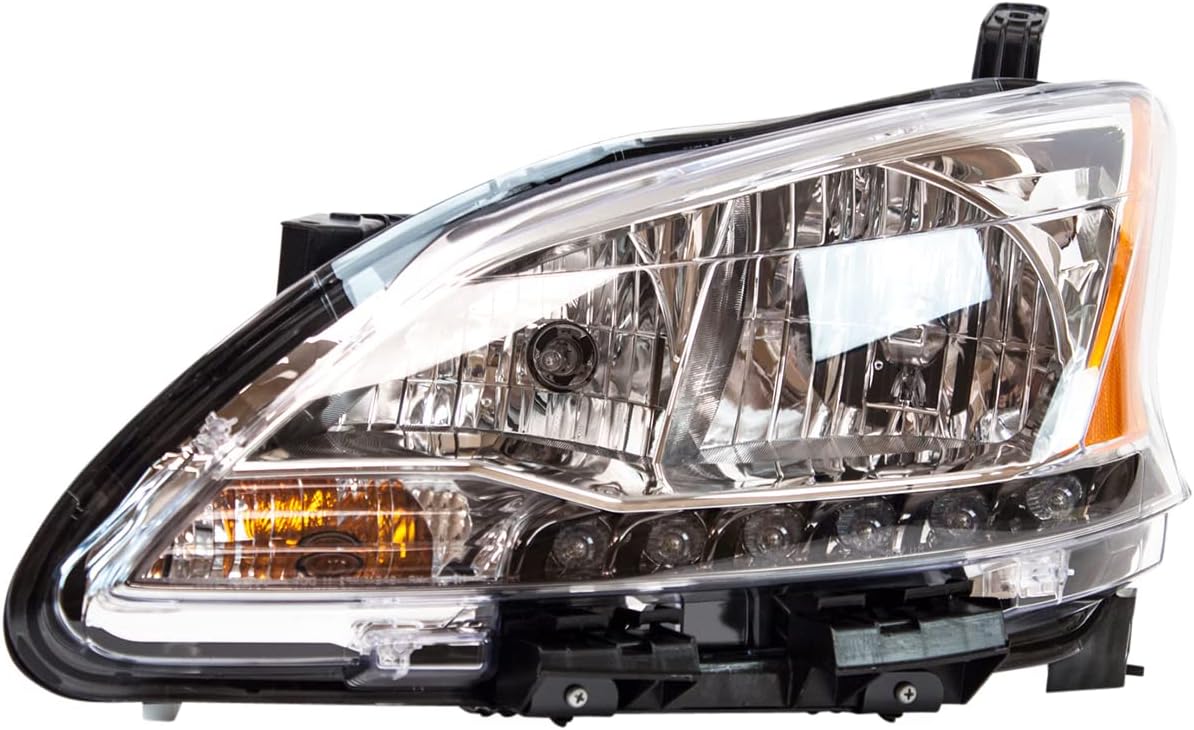 TYC Right Headlight Assembly Compatible with 2013-2014 Nissan Sentra