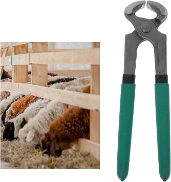 Beginner-Friendly 20cm Hoof Nippers Multi-Purpose for Horses & Goats | Ergonomic Plastic-Coated Grip, Easy-to-Use Farrier Tool for Students, Small Hands & Homesteaders