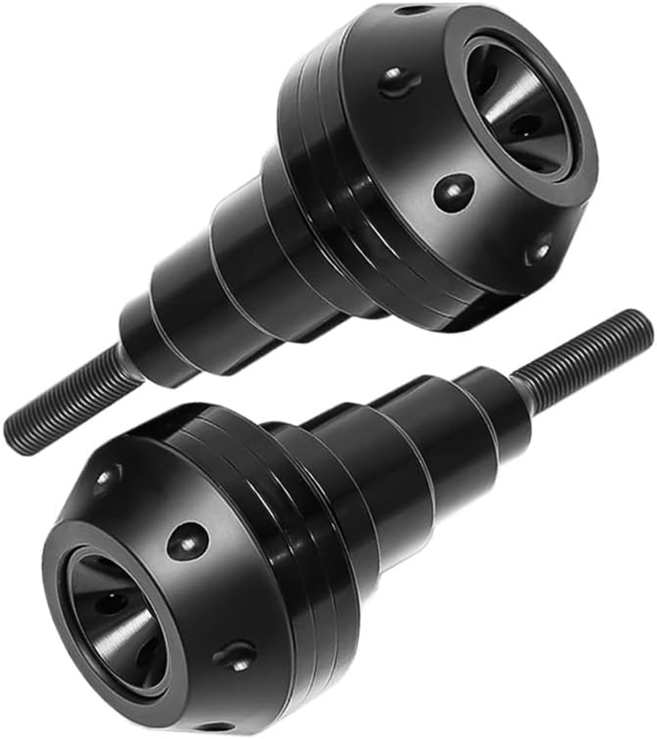 2pcs Motorcycle Frame Sliders for Yamaha Banshee YFZ350 2009, Motorcycle Frame Anti-Collision Fall Protection Accessories,A BLACK