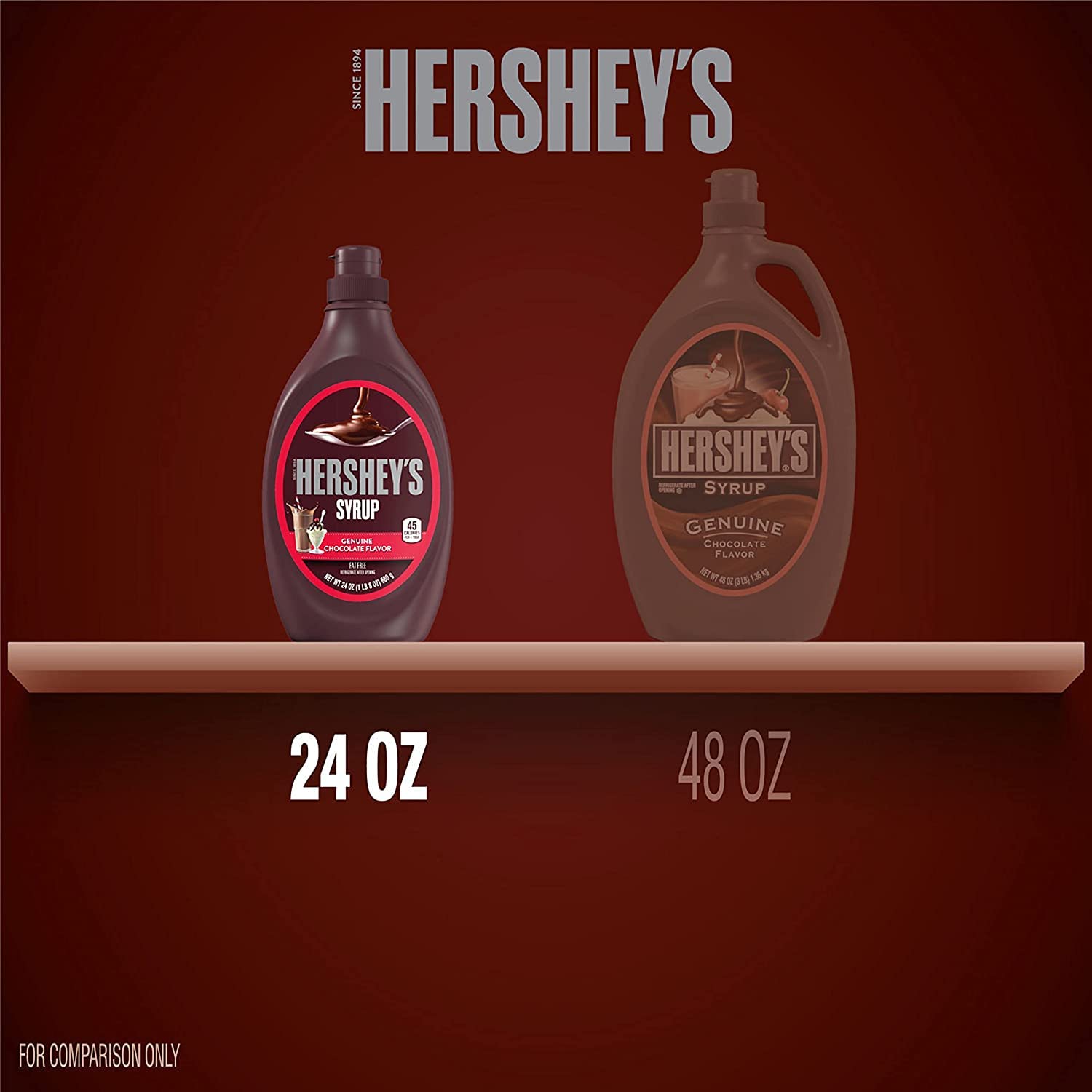 HERSHEYS Syrup Chocolate Dessert ToppingBeverage Syrup Gluten-Free 24-Ounce Bottle Pack of 8 product thumbnail 6