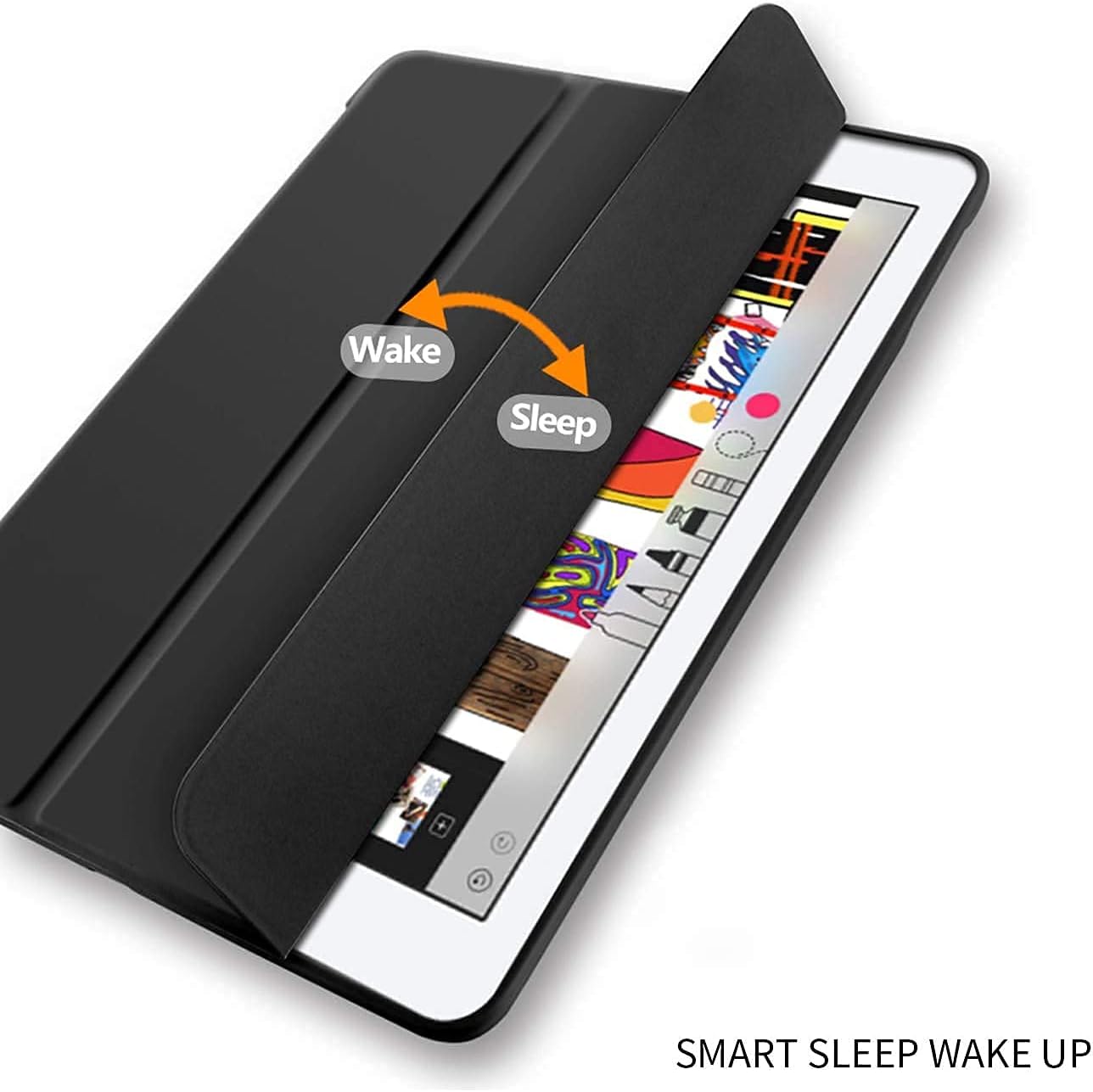 Case for iPad Mini 5th 4th Generation Mini 5 A2133 A2126 Mini 4 A1538 A1550 Lightweight, Soft and Resistant Silicone Pencil Holder (Black)