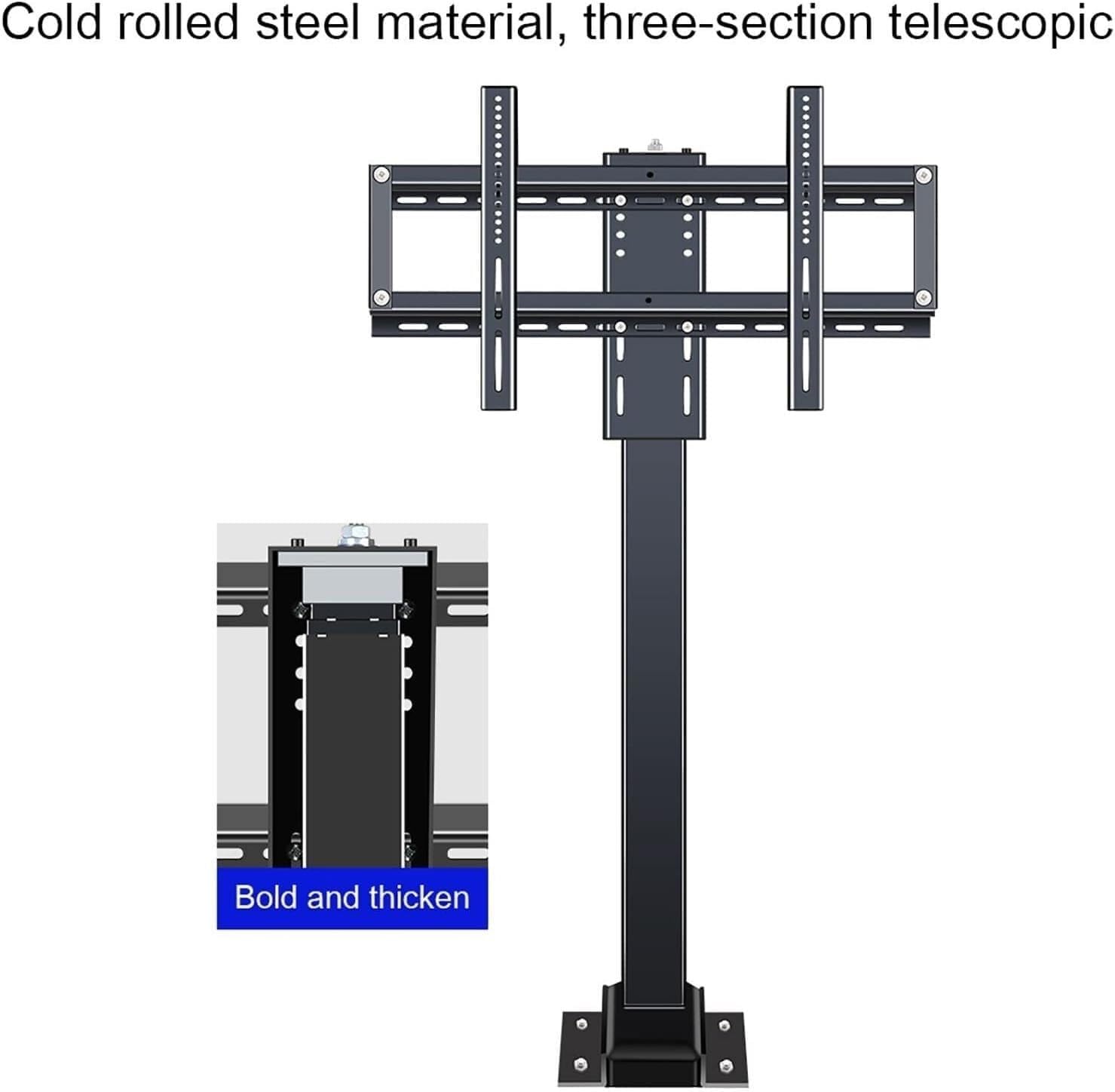 tv Wall Mount' Telescopic TV Bracket Motorized Ceiling TV Mount, Adjustable Ceiling TV Mount Bracket, Electric TV Lift with Remote Control and Memory Setting Folding tv Mount Wall