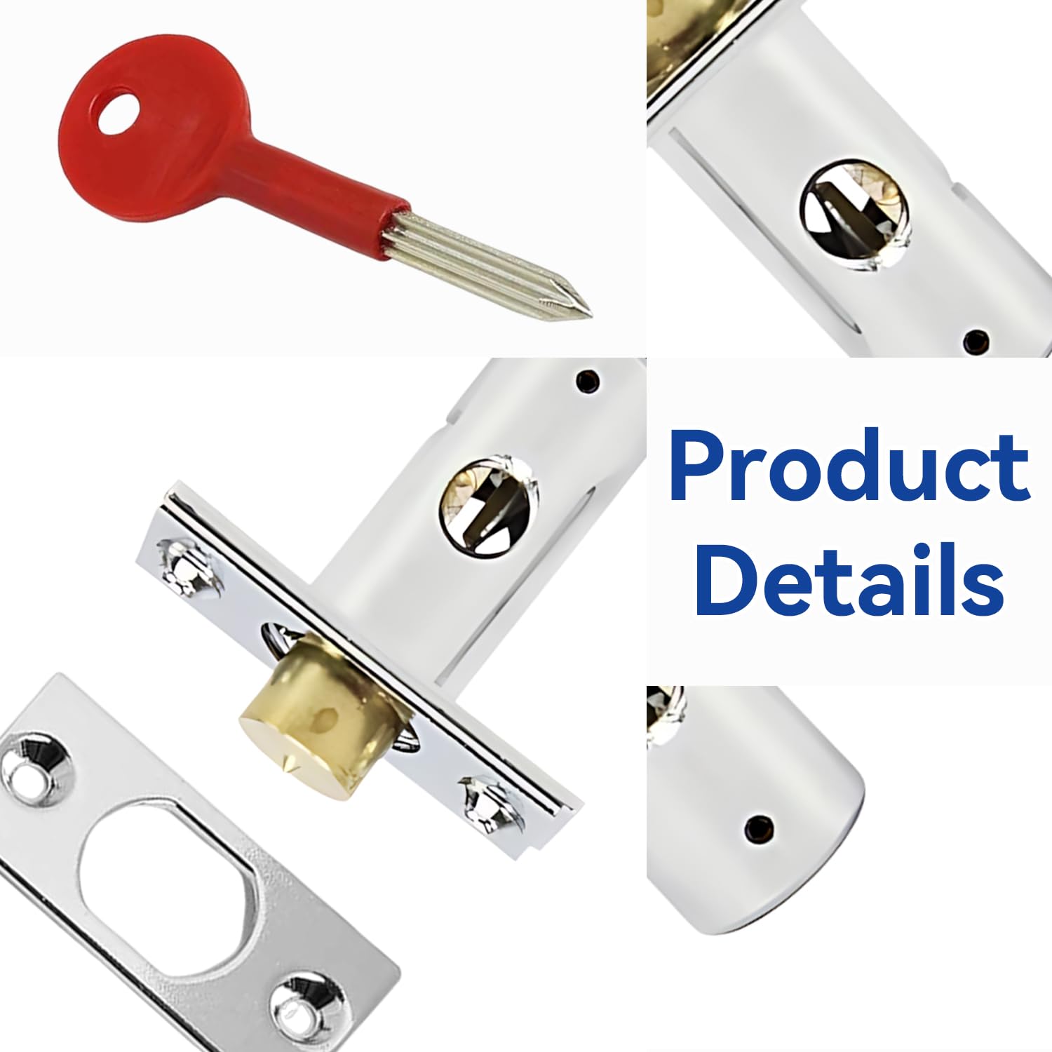 Chtaoxin 2 PCS Door Security Mortice Bolt Lock - Image 3