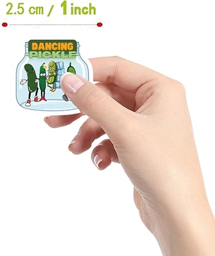 Miniatura 2 de Pegatinas de pepinillos (500 unidades), 10 hojas de calcomanías gráficas de estética de dibujos animados, rollo de sellos autoadhesivos para niños,