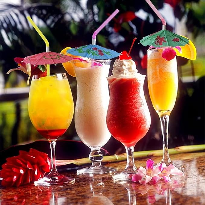 100 pitillos cocktail con sombrillas de colores 24 cm miniatura 7