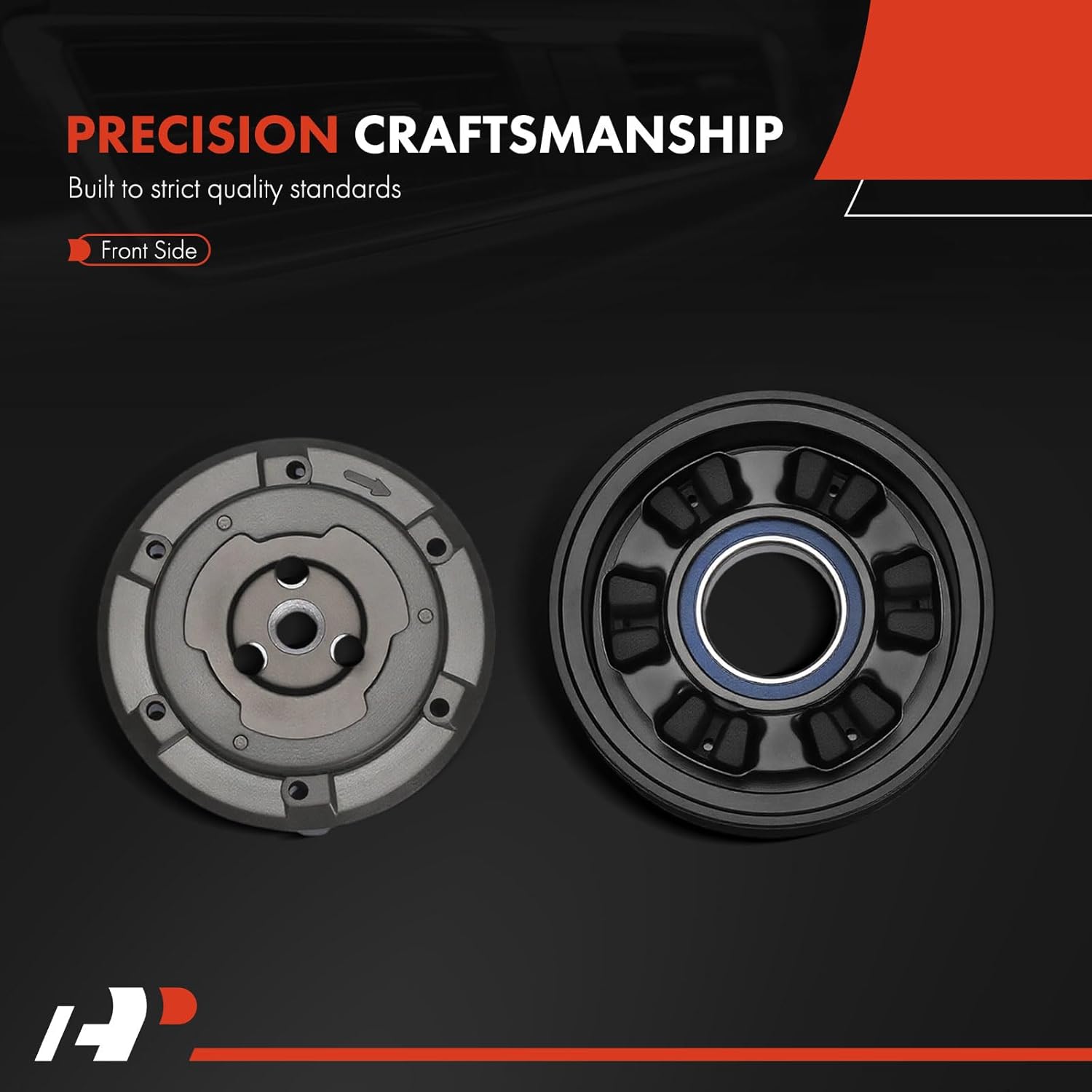 A-Premium Air Conditioner AC Compressor Clutch Kit Compatible with Land Rover Range Rover/Range Rover Sport 2006-2009, LR3 2005-2007, LR3 2008-2009 4.4L & Jaguar XF 2009-2010 4.2L