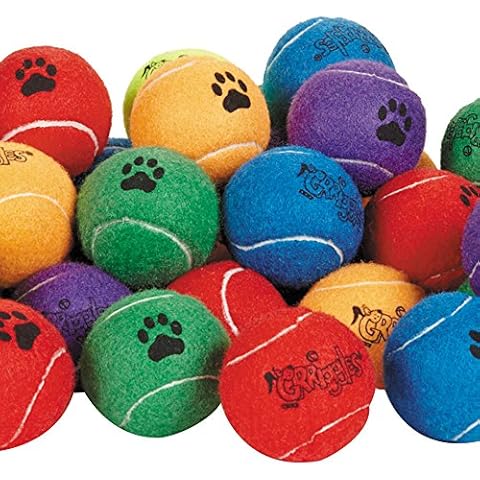 Grriggles 60 Piece Tennis Ball 2.5" Bulk Bags Cover