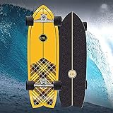 longboard street surfing kicktail - blown out 36 ▶ Hecho de Madera de Arce de Alta Calidad, Capacidad de Apoyo Fuerte, Adecuado para Varias Ocasiones, Como Fiestas Al Aire Libre, Competiciones, Parques Infantiles, Jardines, Etc.