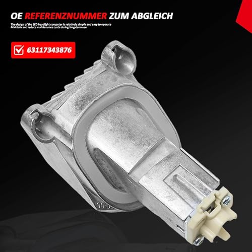 Miniatura 9 de Para BMW Serie 5 F10 F11 F18 LED Ángel Ojo Módulo Luz Diodo Bombilla Lámpara 63117343876 (1 PCS)