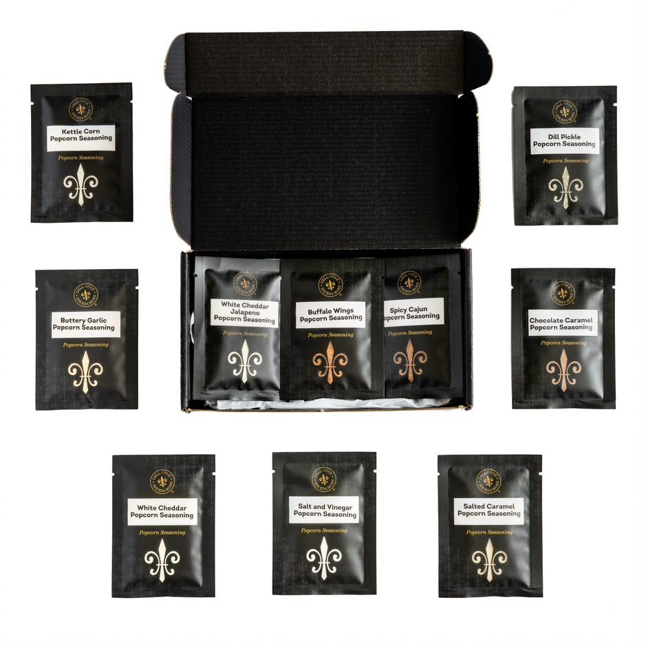 Miniatura 6 de Dell Cove Spices - Paquete de inicio de condimentos para palomitas de maíz, 10 muestras de condimentos