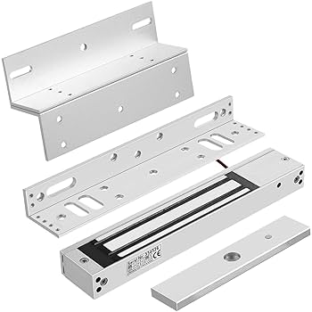 Amazon | Lnrueg 電磁ロック ZLブラケット付き 防水 電気磁気