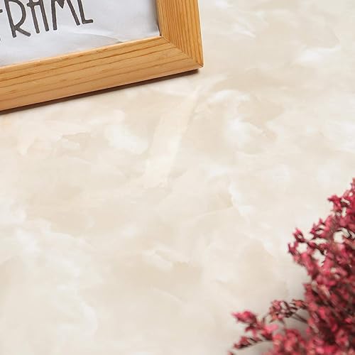 Miniatura 6 de LACHEERY Papel tapiz de mármol beige de 12 x 317 pulgadas, papel de contacto de mármol para encimeras, papel de contacto impermeable para encimera,