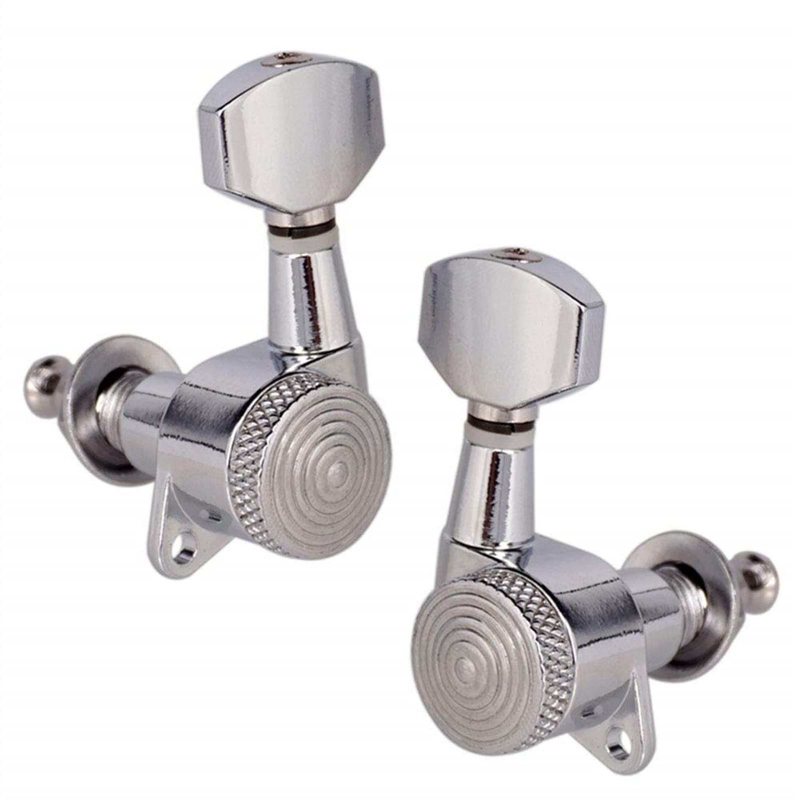 Stimmwirbel Gitarrensaiten 6 Stücke Gitarre Tuning Pegs Tuner Machine Köpfe Mit Schloss Chrom-Verriegelung Tuning-Tasten Für Elektrische Akustikgitarre (Color : 6L)