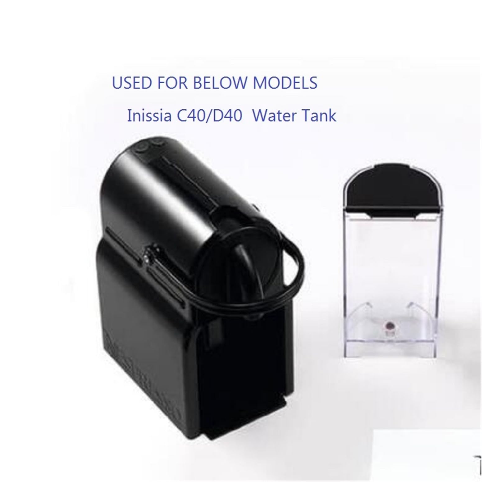 Reemplazo de depósito de agua for Nespresso y Krups Inissia. Compatible con cafeteras espresso Inissia C40 y D40.