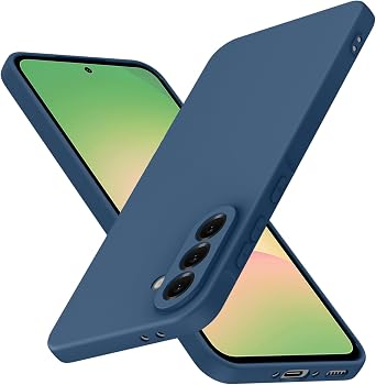 for Galaxy A56 5G Case Liquid Silicone,Full Body Protective Blue