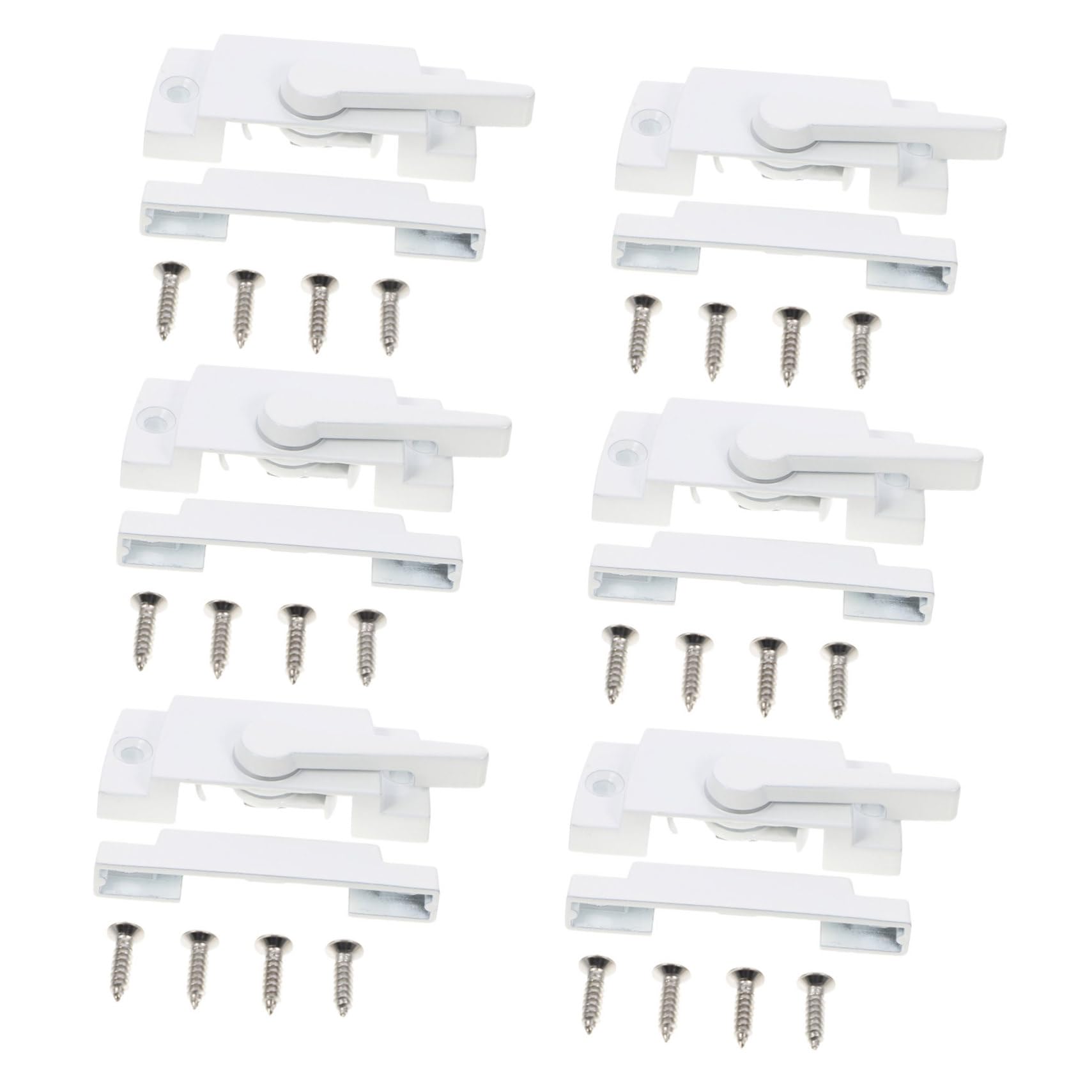 Verrou Sash Cam pour fenêtres coulissantes lot de 6 serrures métalliques à came