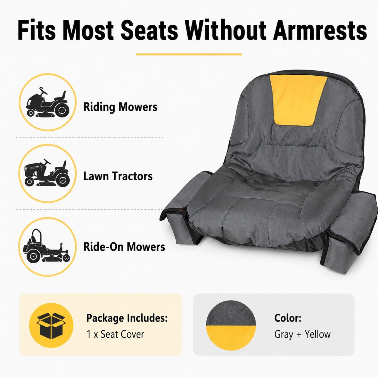 Funda de Asiento Cortacésped para Simplicity ZT2000 27/46 2011-2011 | Cubierta del Tractor Jardín Funda Protectora Asiento Tractore y Cortacésped de Equitación Exterior Impermeable Resistente