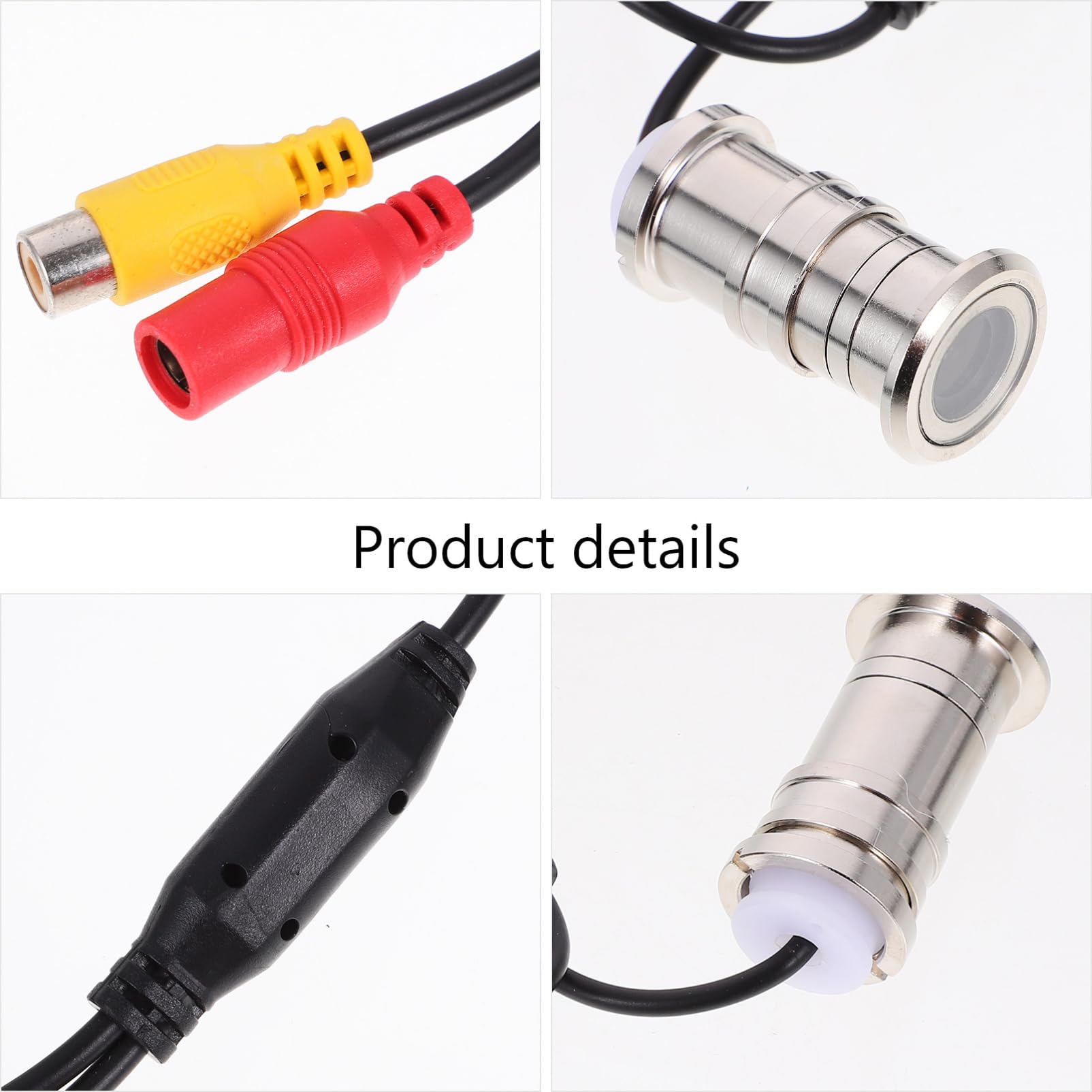 Telecamera Registrazione Surround 800tvl per Spioncino Porta Obiettivo 3.6mm e Esposizione Elettronica Automatica Metallo per Sorveglianza Interna