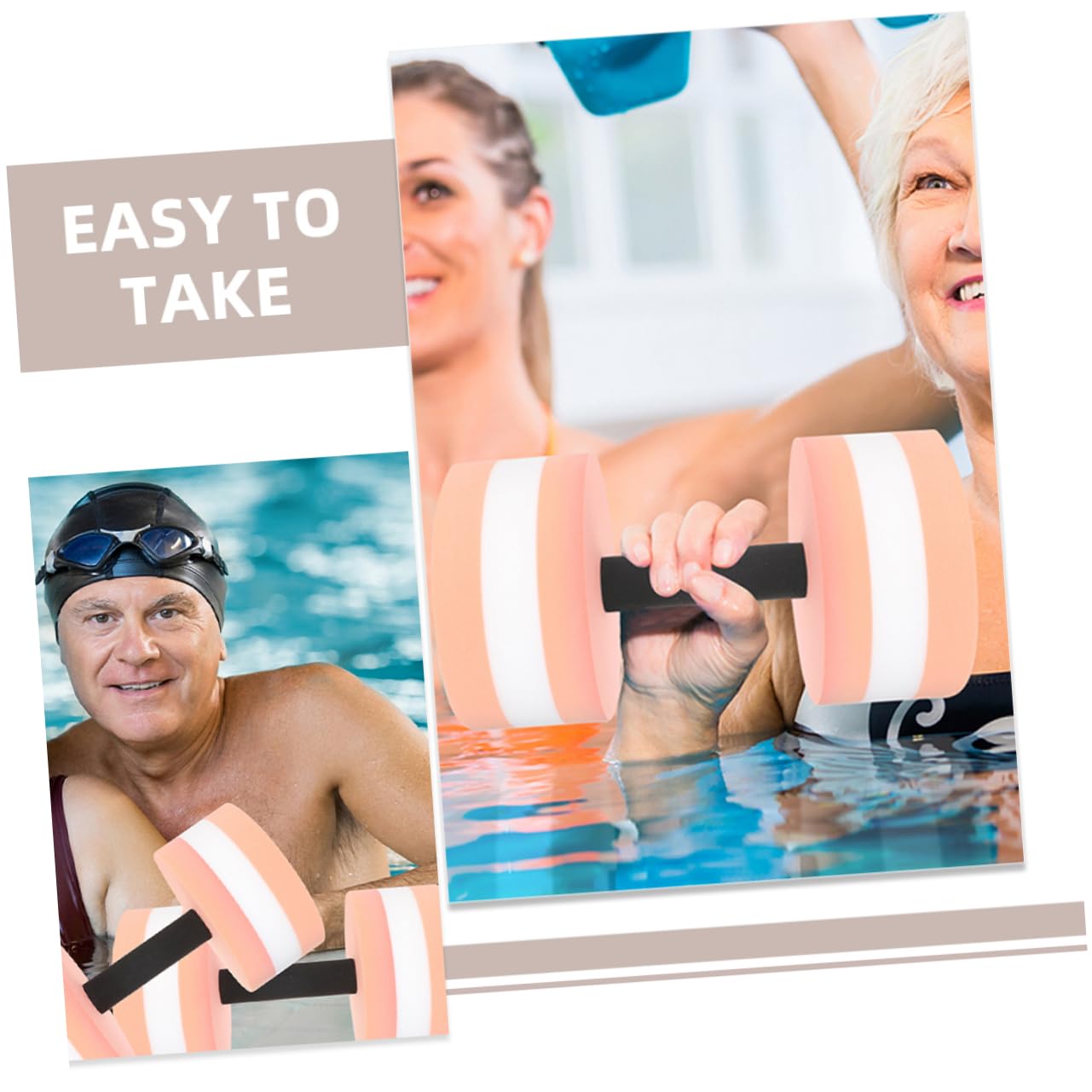 Toddmomy Wassergewichte Pool Trainingsgeräte Eva Wasserhanteln Schwebend Für Ganzkörperfitness Reha Erwachsene Schwimmen Pool