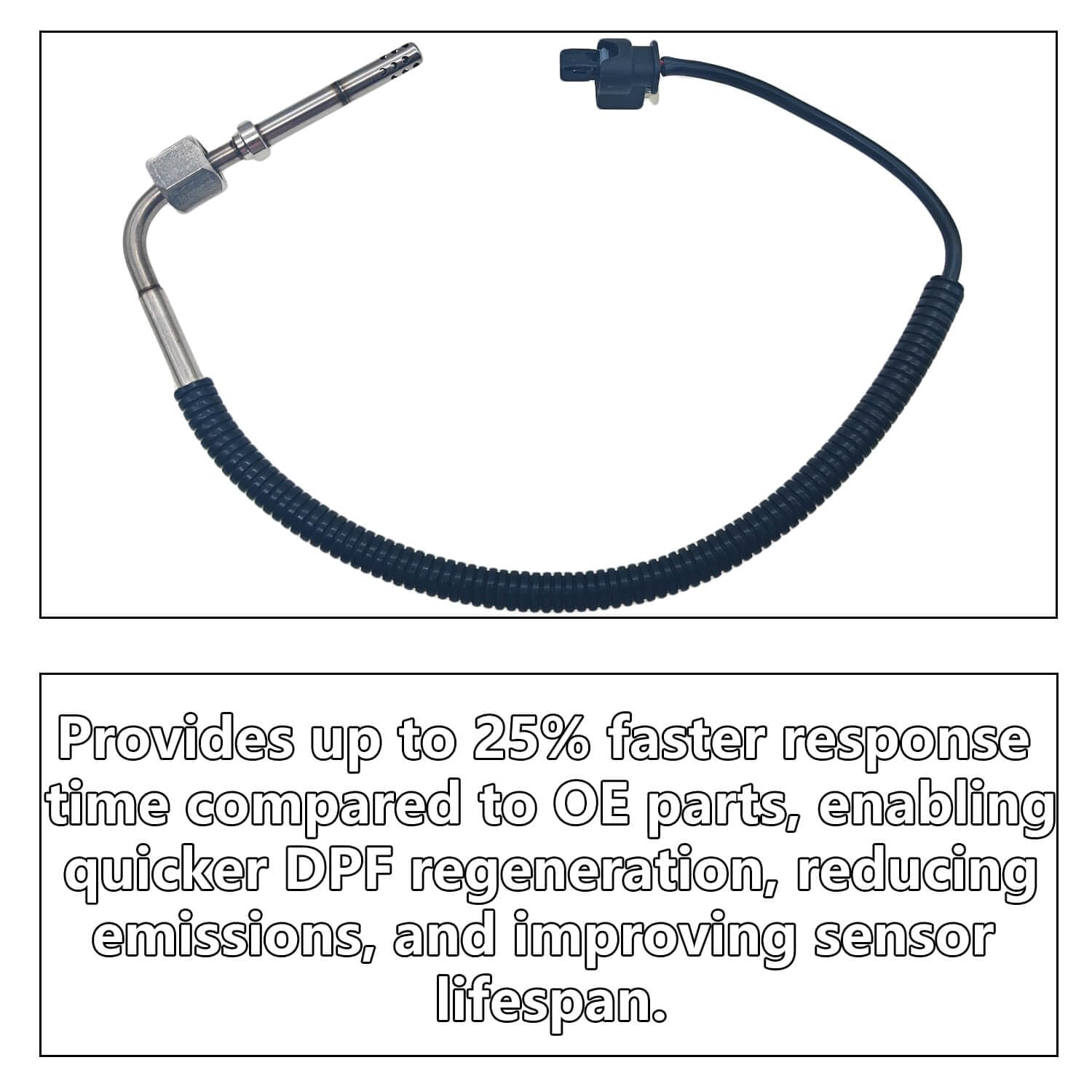 Exhaust Gas Temperature Sensor EGT 68014084AA Compatible with Mercedes-Benz GL320 ML320 2007-2009 Dodge Sprinter 2500 3500 OM642 3.0L Diesel Replacement for 68054683AA 68054683AB 68029988AA