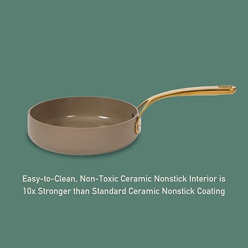 Miniatura 10 de Bloomhouse - Dos veces ganador de los Favoritos de Oprah - Juego de ollas y sartenes de 15 piezas de aluminio resistente Premium, antiadherente de