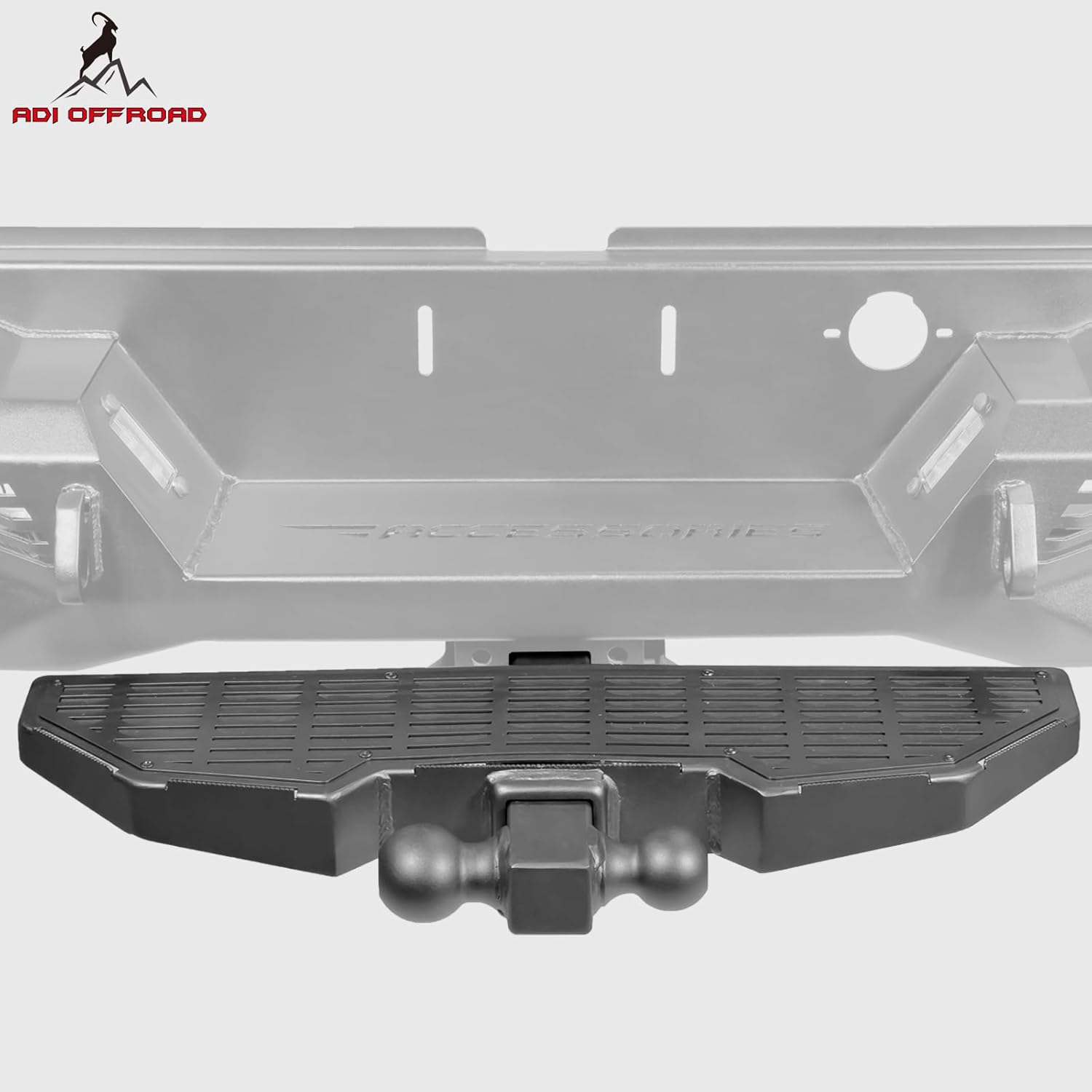 2" Trailer Hitch Step with 2-Inch & 2-5/16 Inch Ball Mount